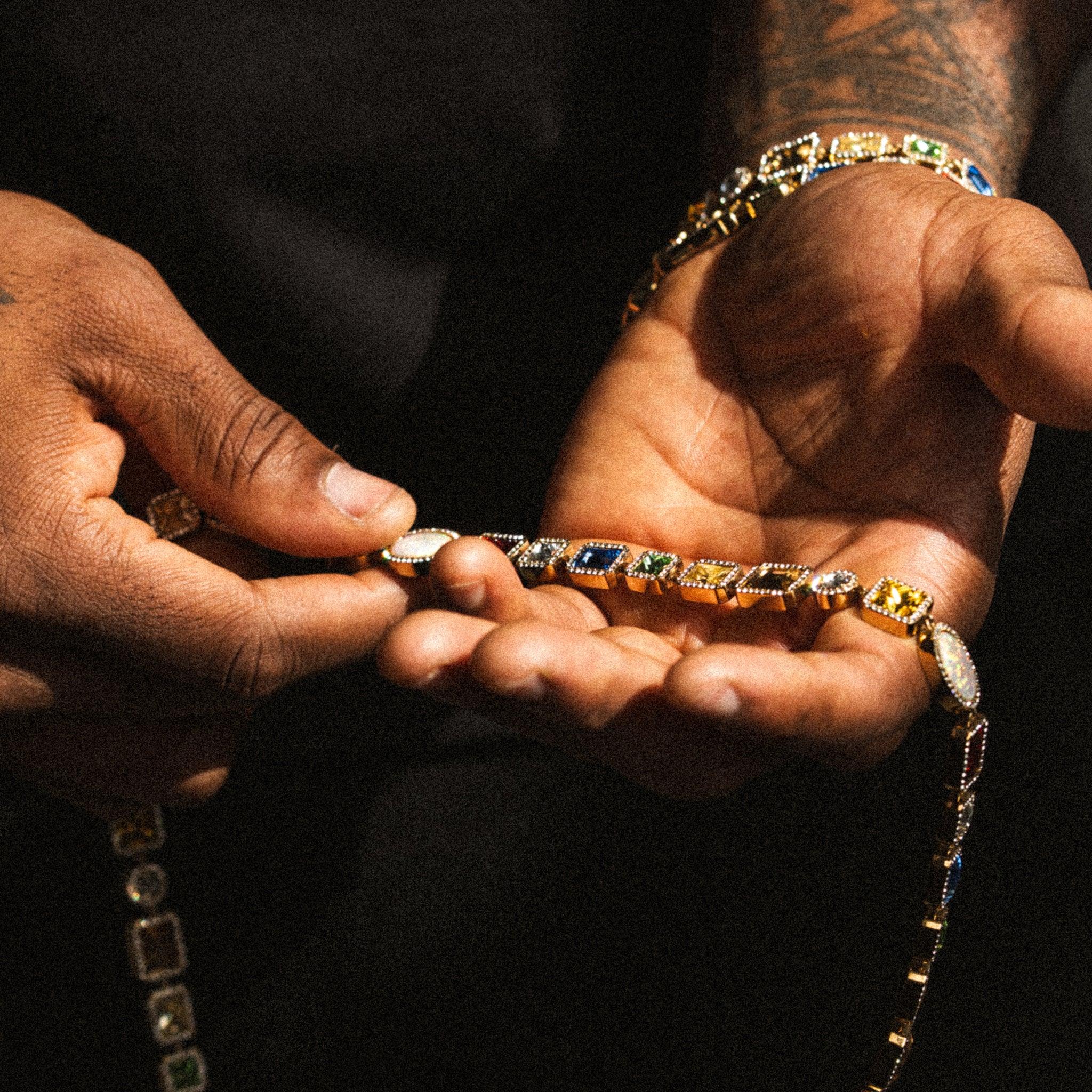 Motley Gemstone Chain - Gold