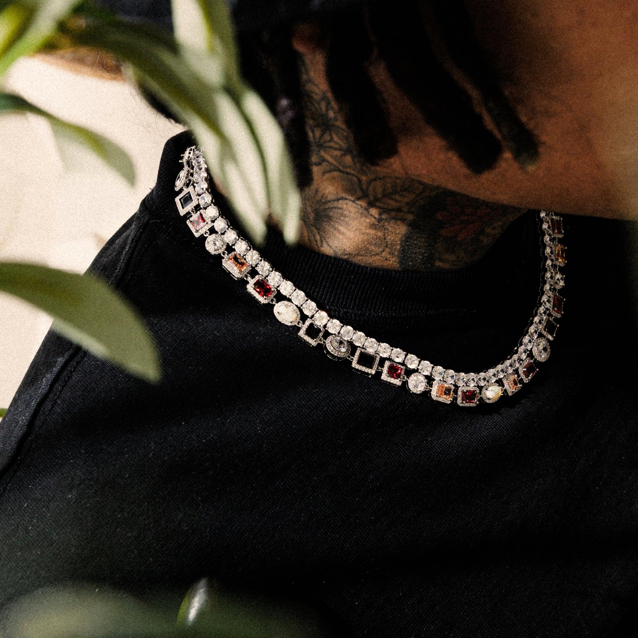 Royal Gemstone Chain - Silver