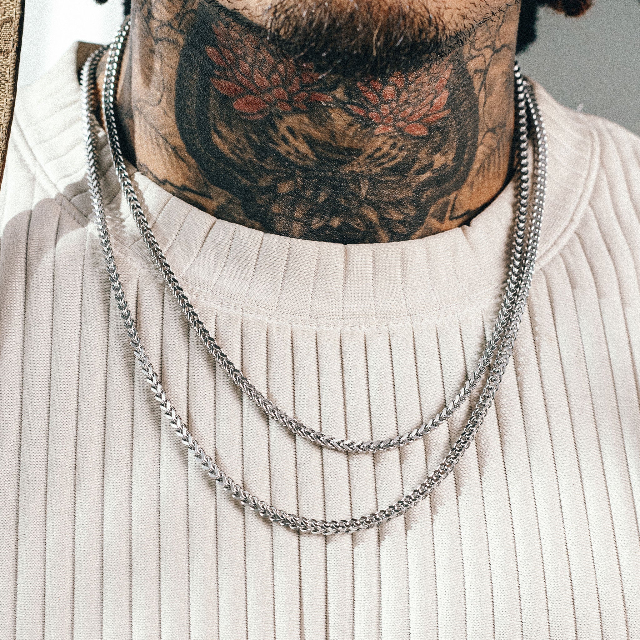 Franco Chain Stack (3mm) - Silver