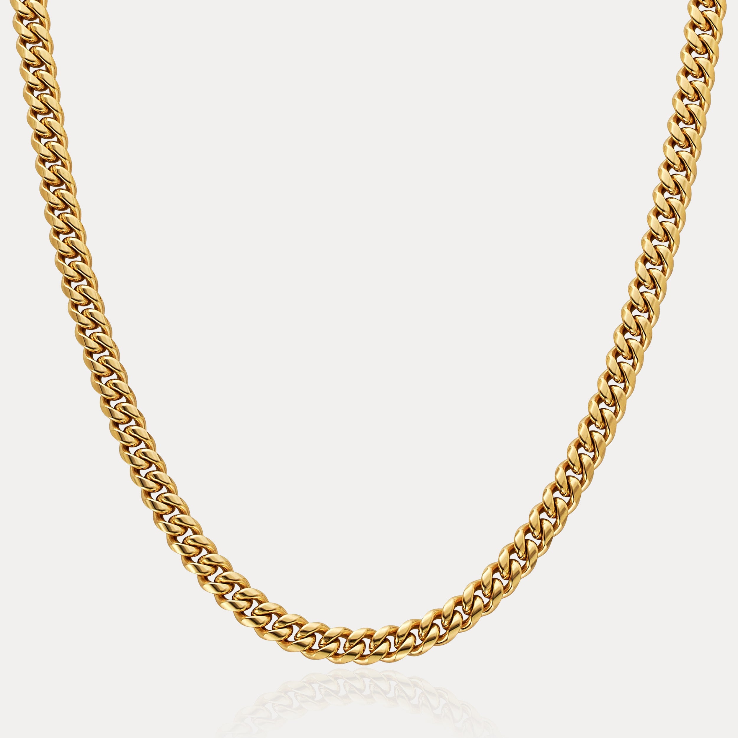 Cuban Link Chain (6mm) - Gold