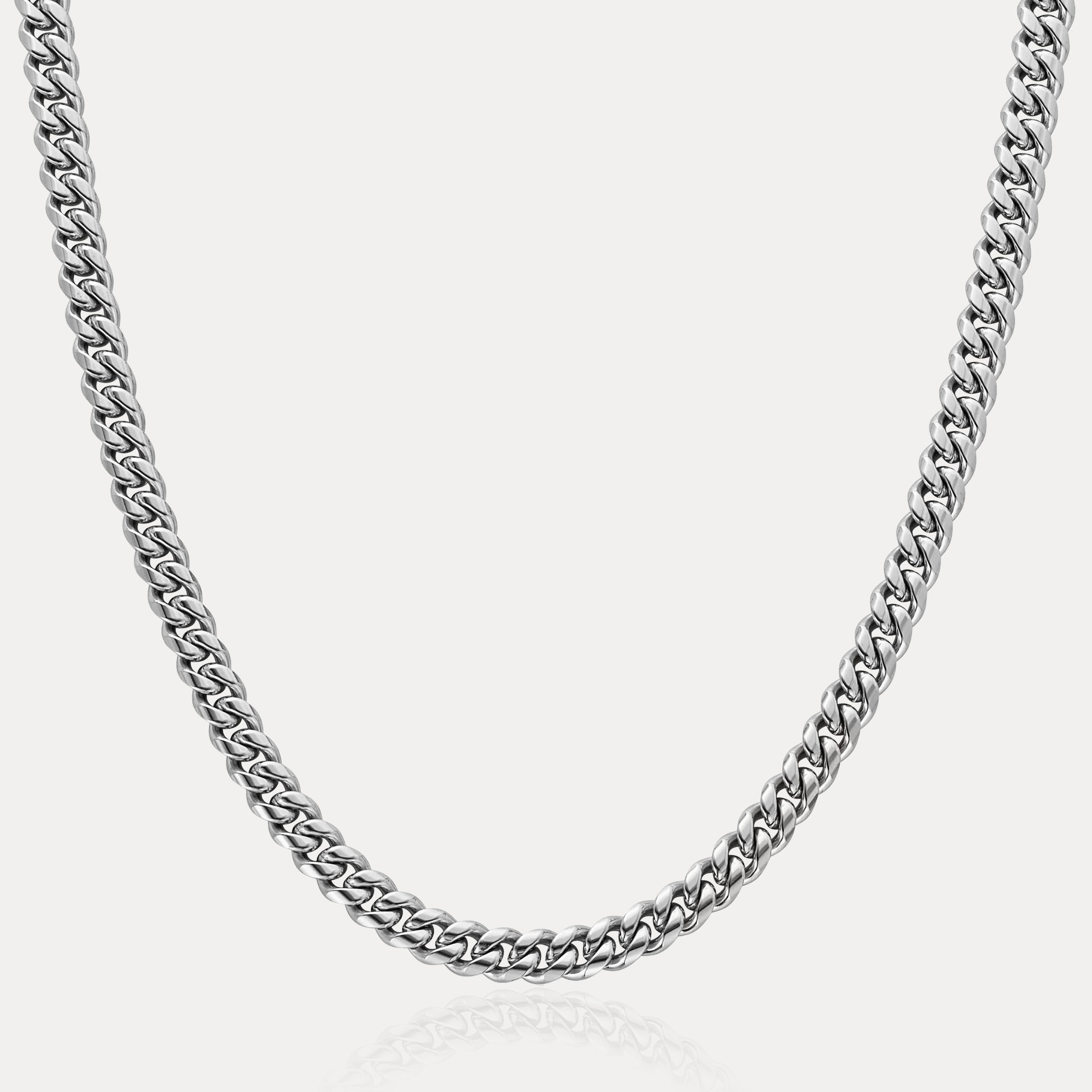 Cuban Link Chain (6mm) - Silver