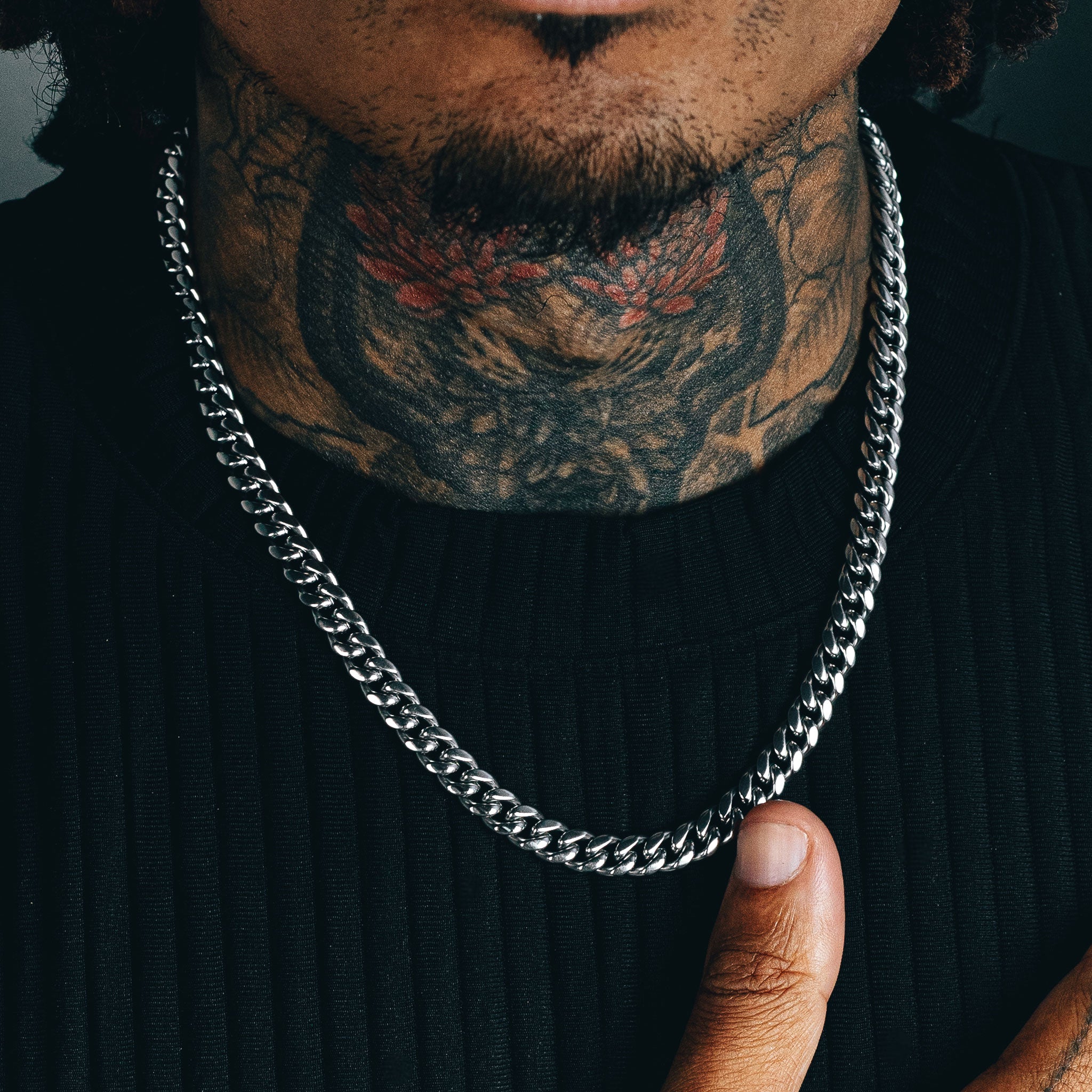 Cuban Link Chain (8mm) - Silver