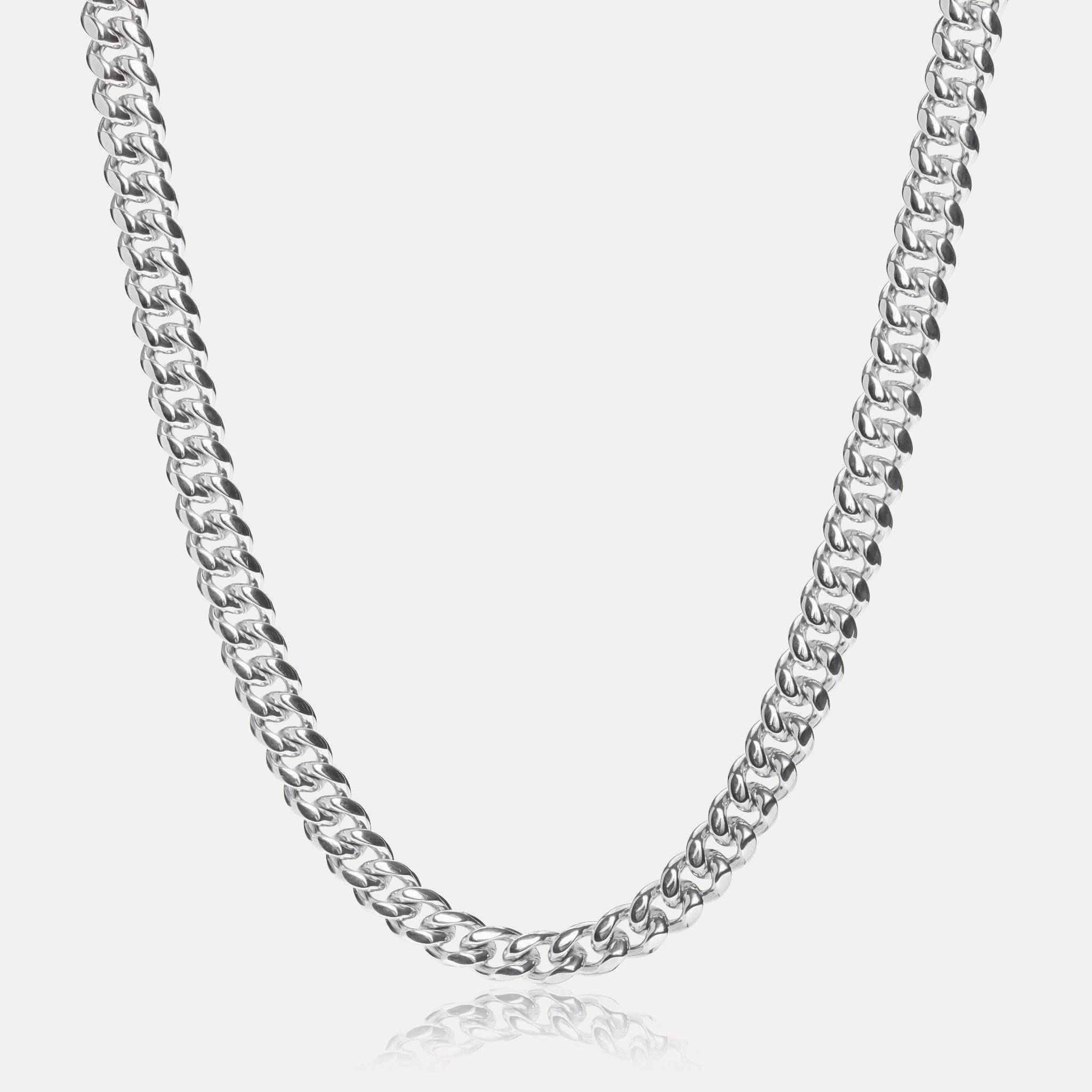 Cuban Link Chain (8mm) - Silver