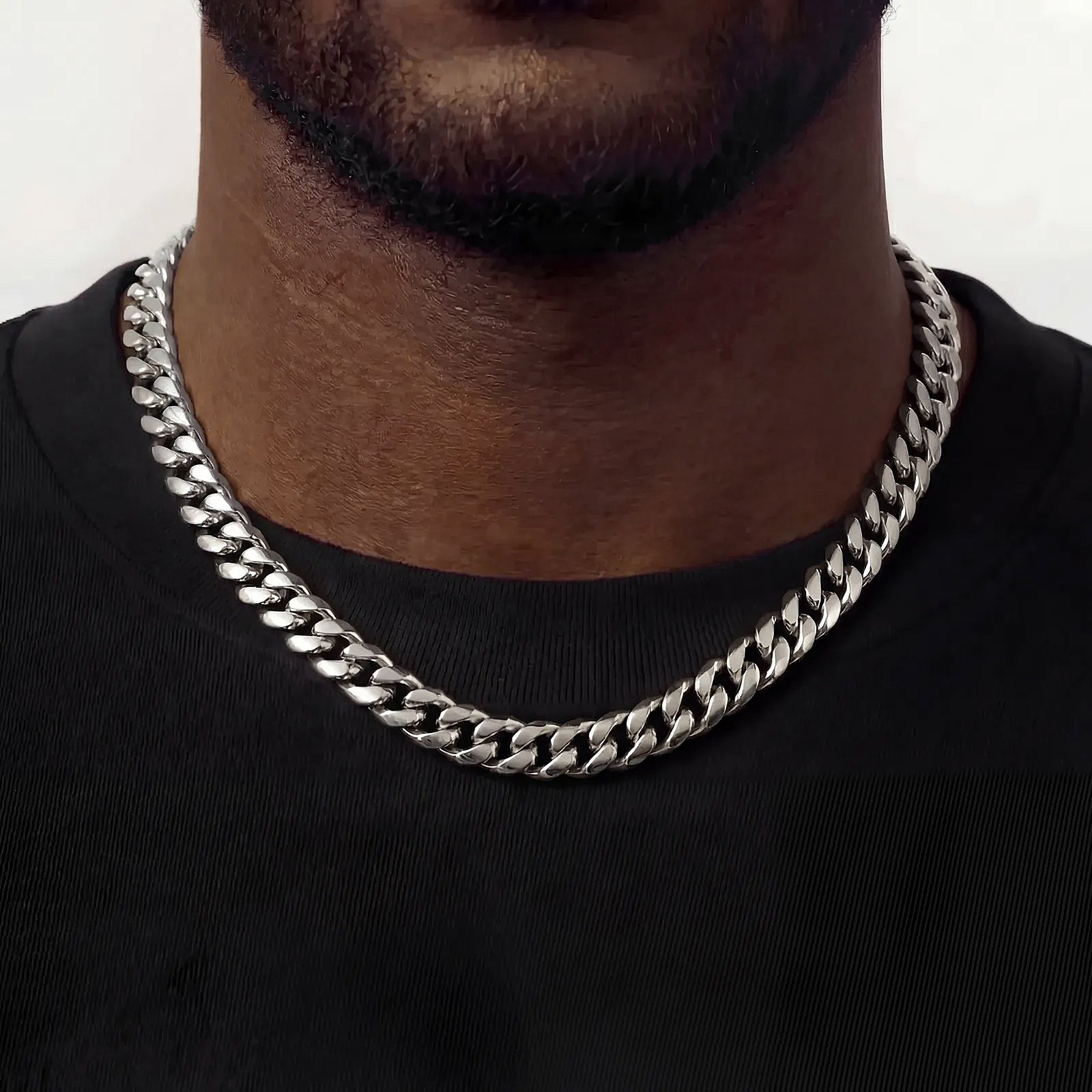 Cuban Link Chain (8mm) - Silver