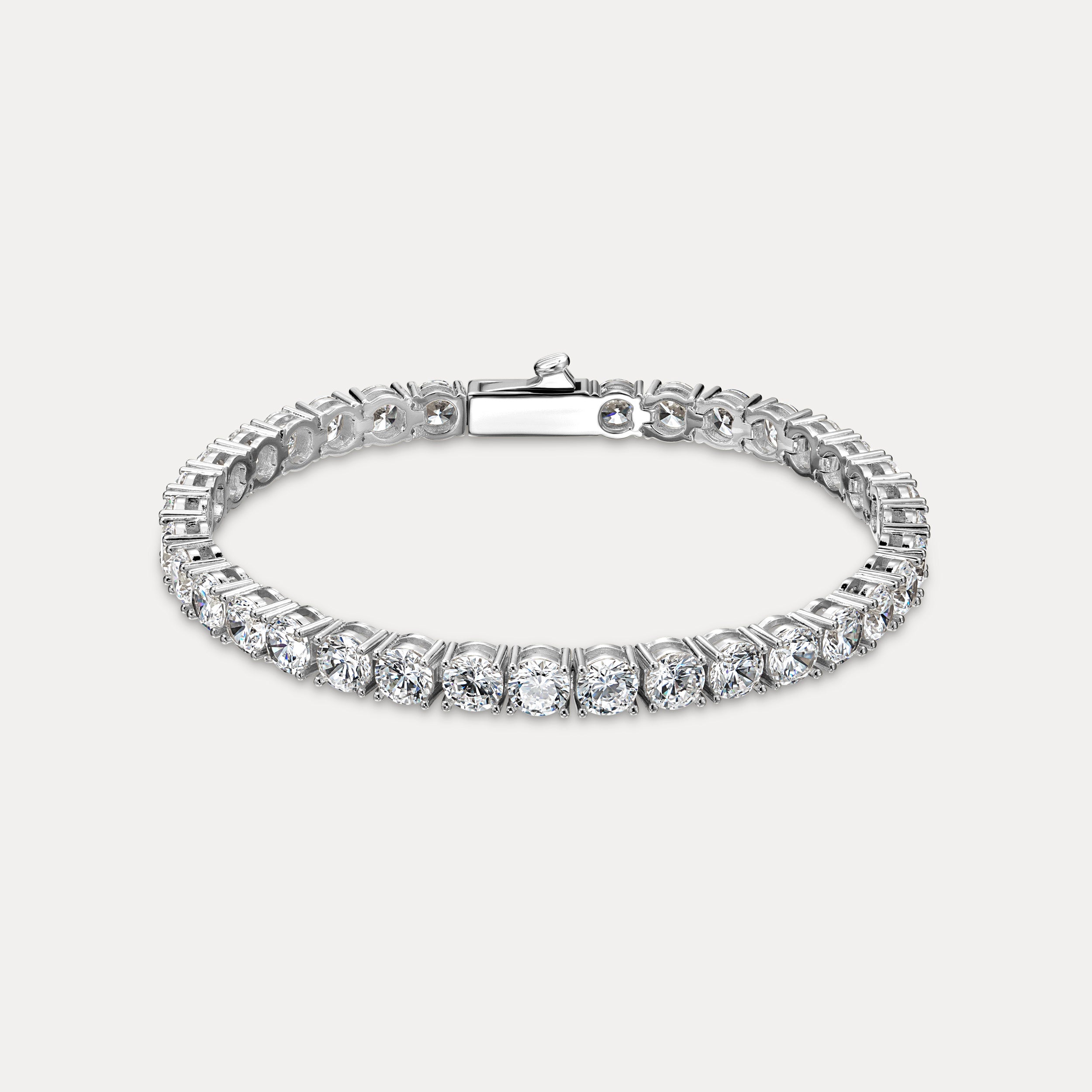 Amalfi Tennis Bracelet (5mm) - Silver