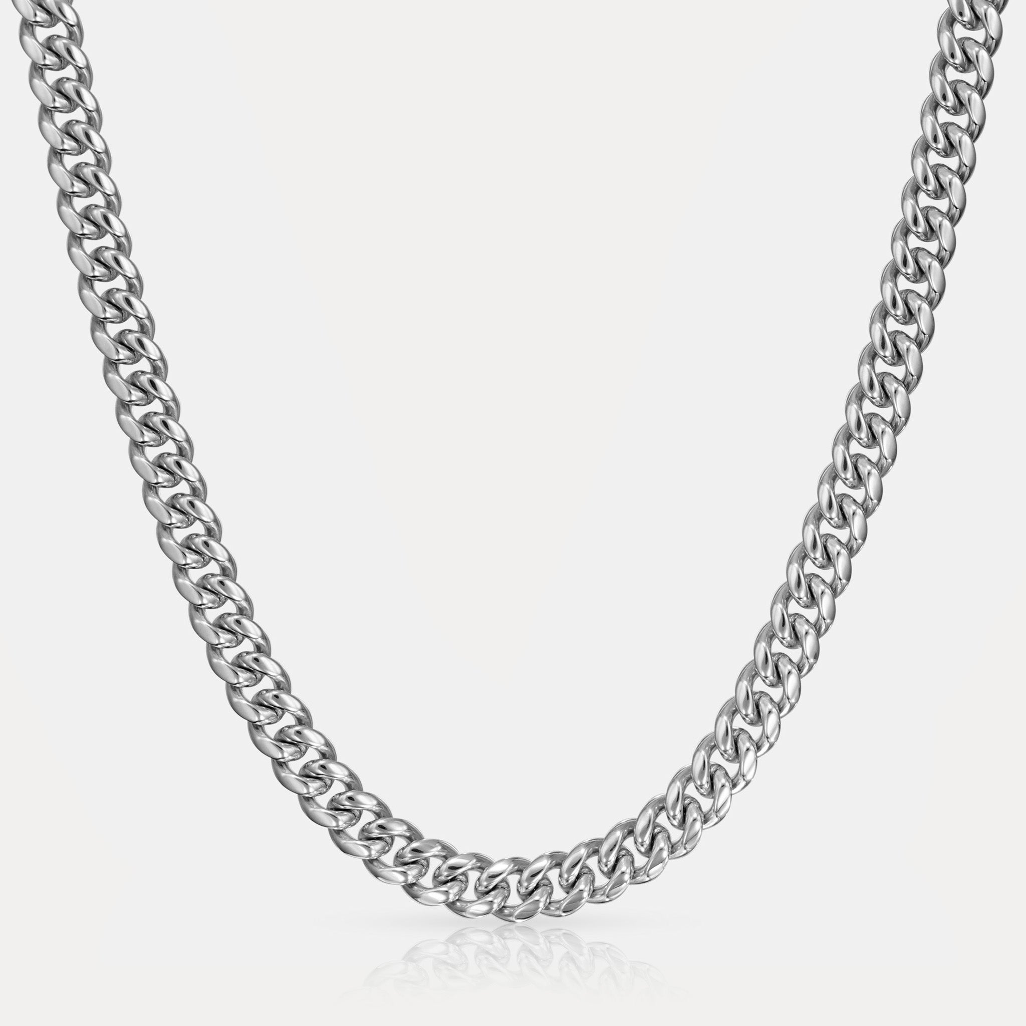 Cuban Link Chain (8mm) - Silver