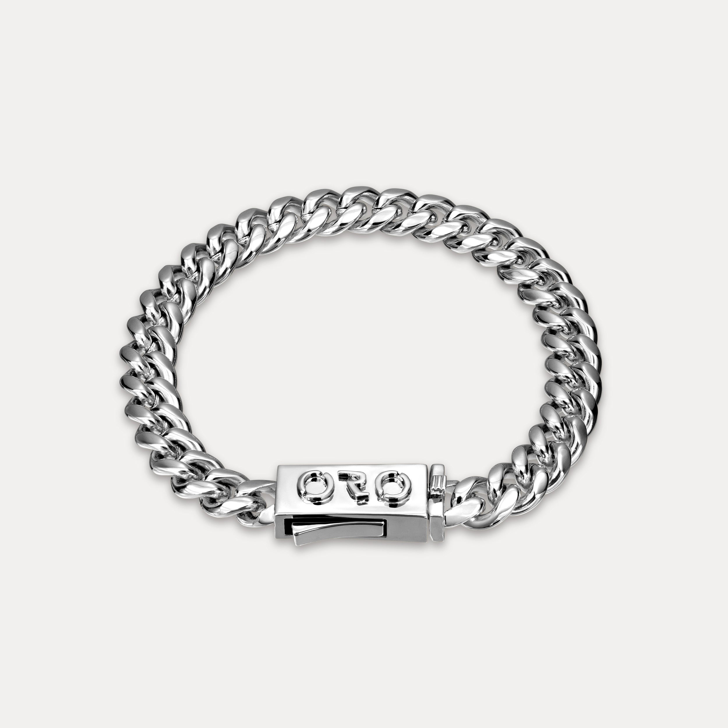 Cuban Link Bracelet (8mm) - Silver