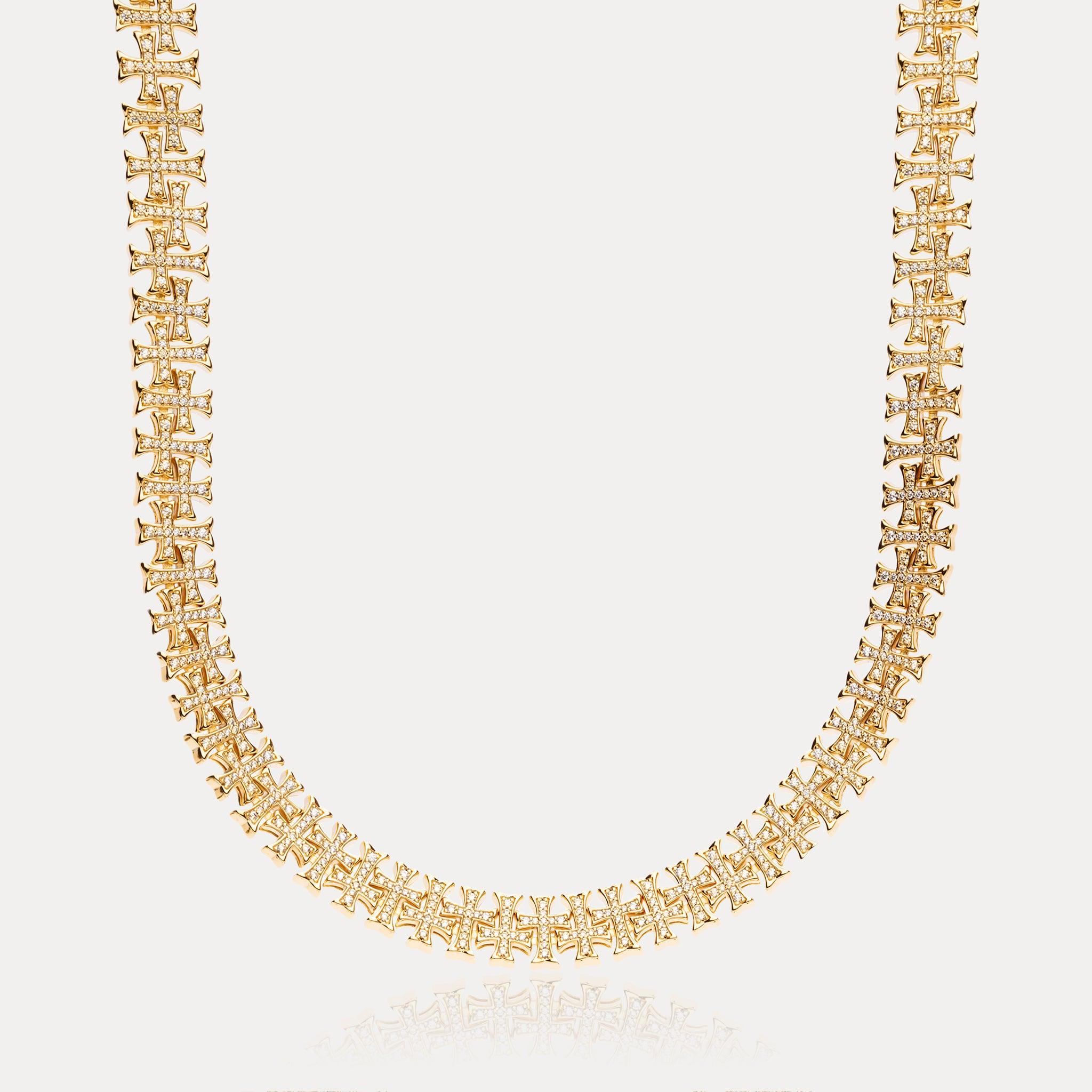 Cathedral Cross Chain - Gold
