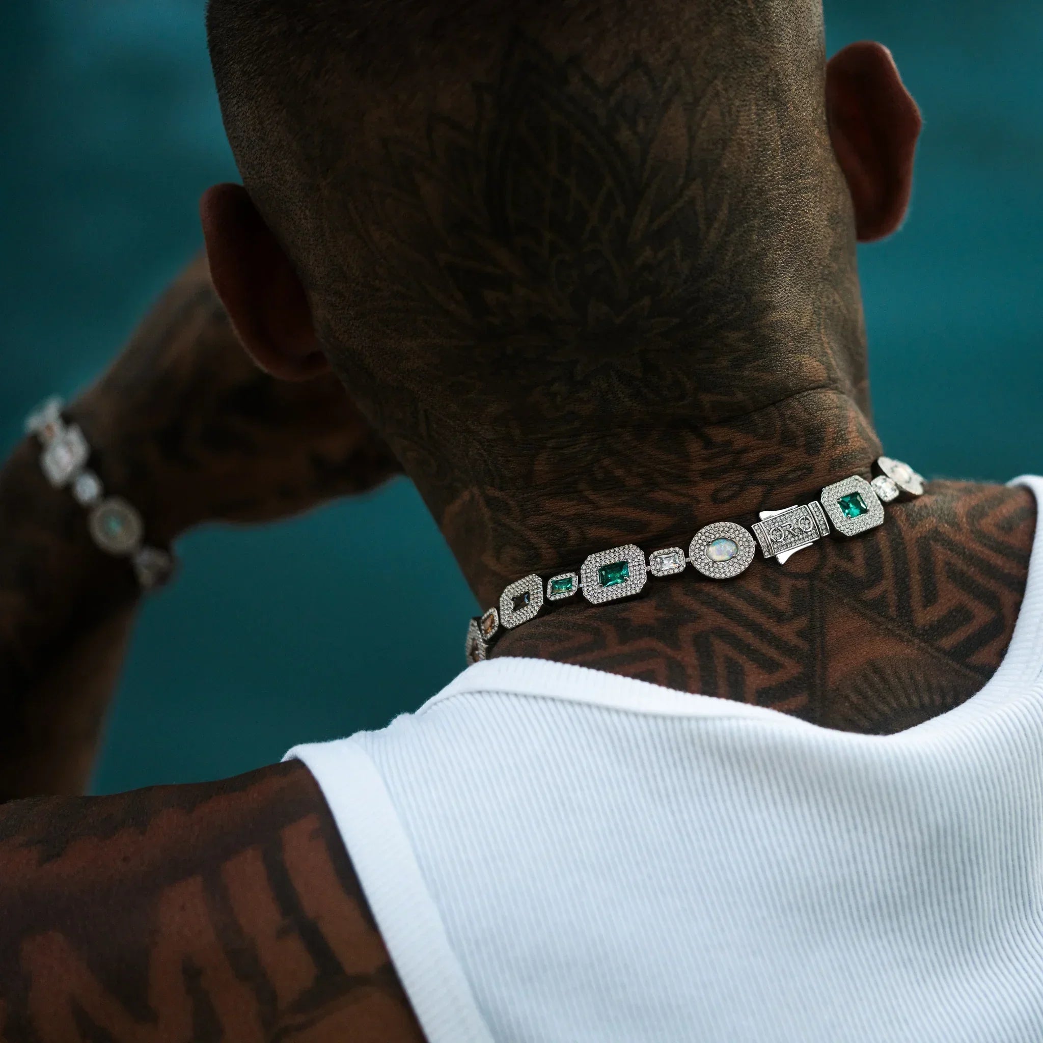 Echelon Gemstone Chain - Silver