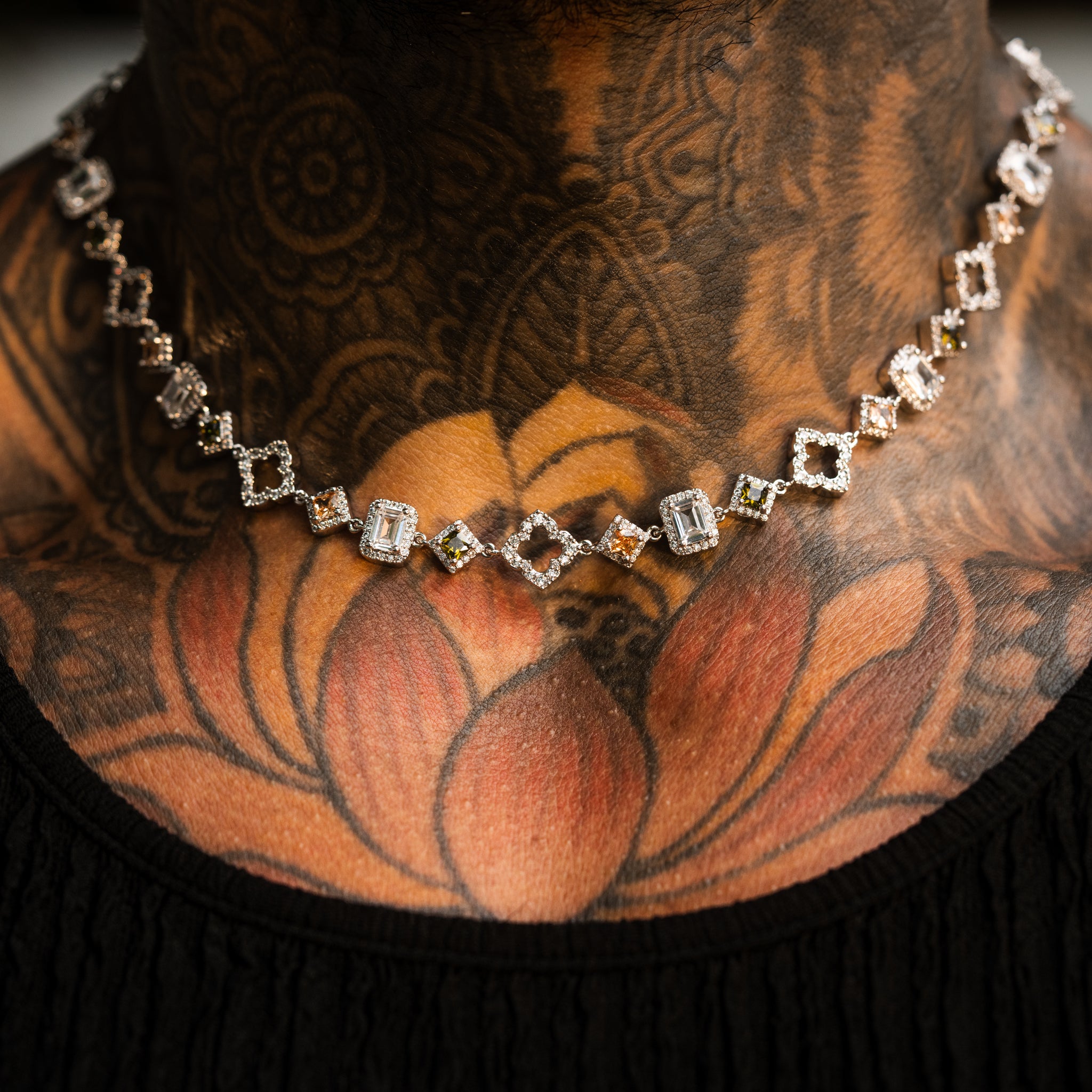 Midas Gemstone Chain - Silver