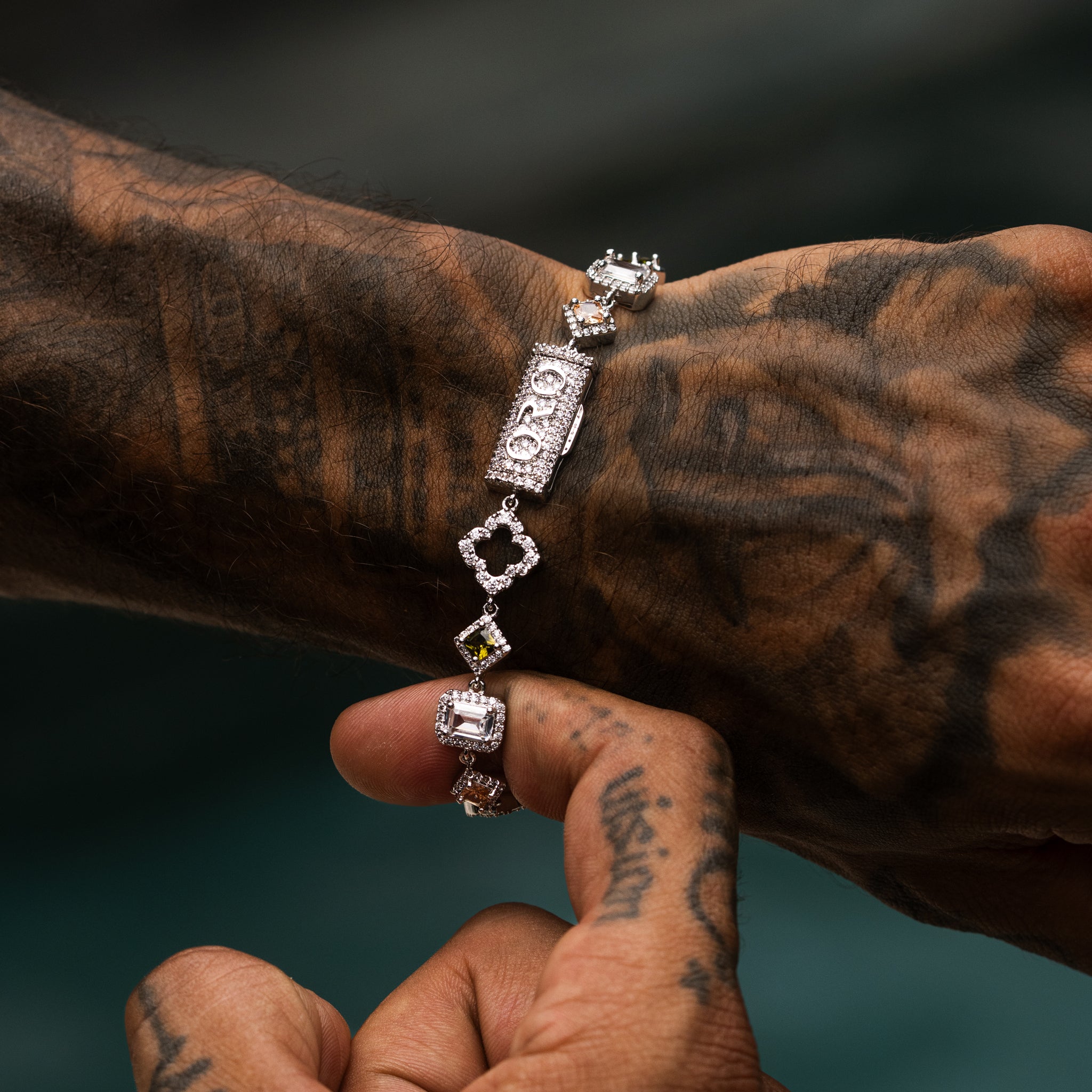 Midas Gemstone Bracelet - Silver