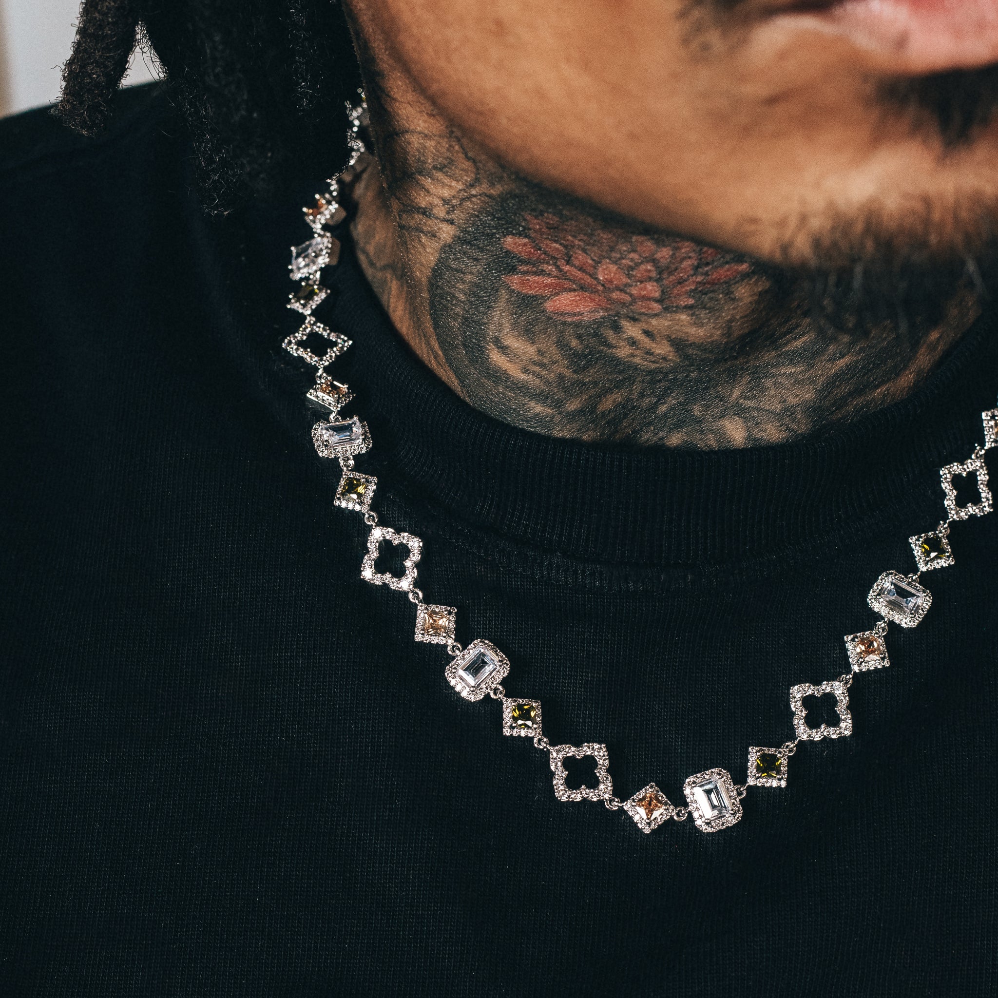 Midas Gemstone Chain - Silver