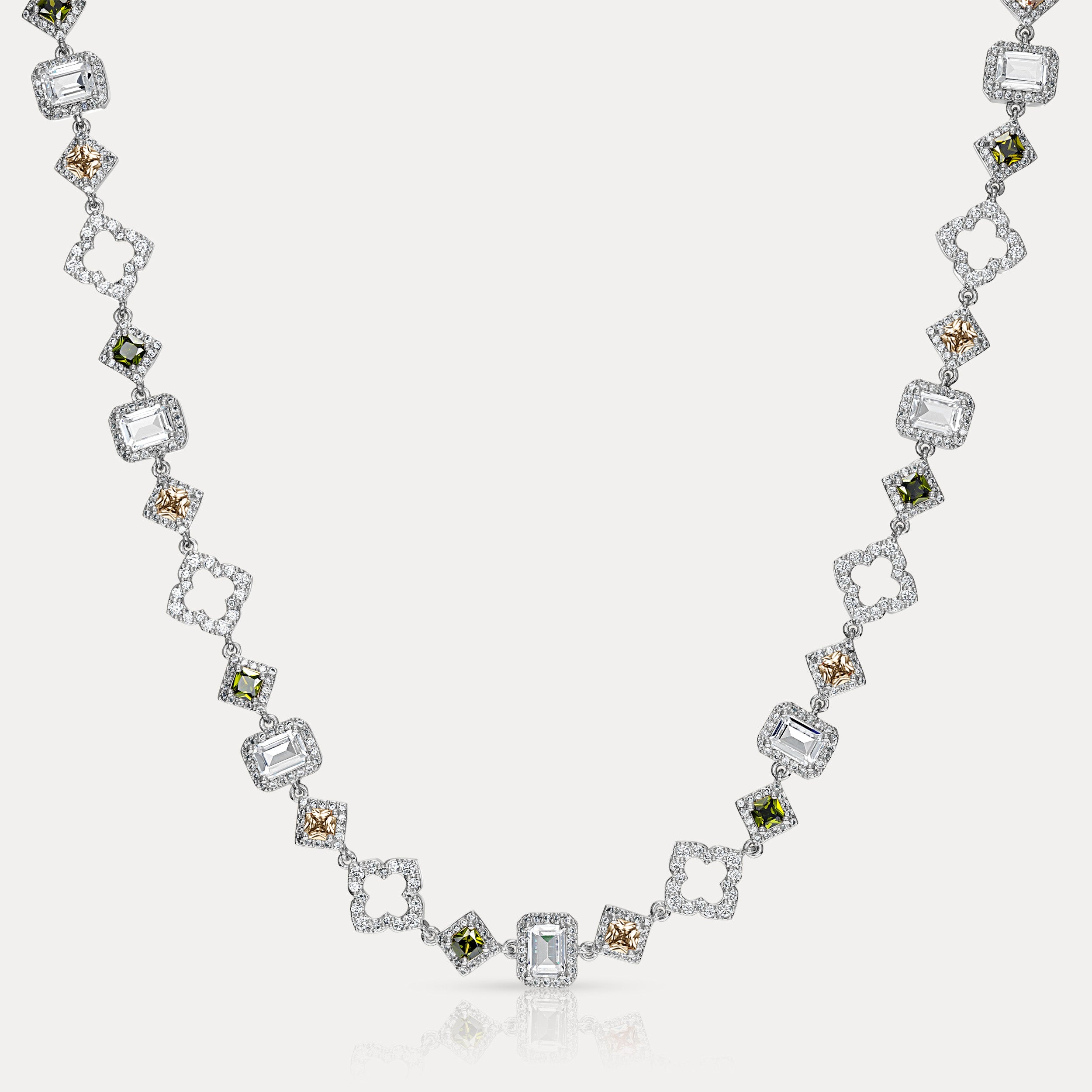 Midas Gemstone Chain - Silver