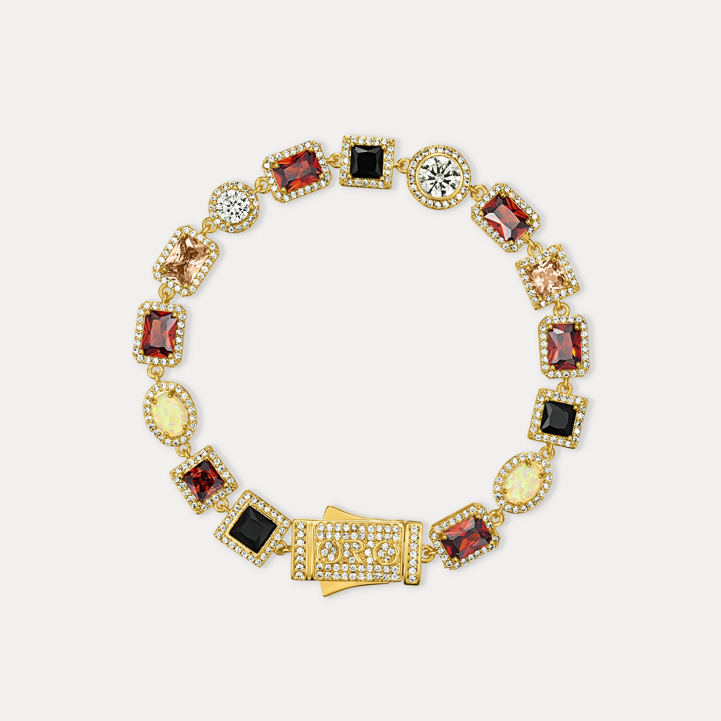 Royal Gemstone Bracelet - Gold