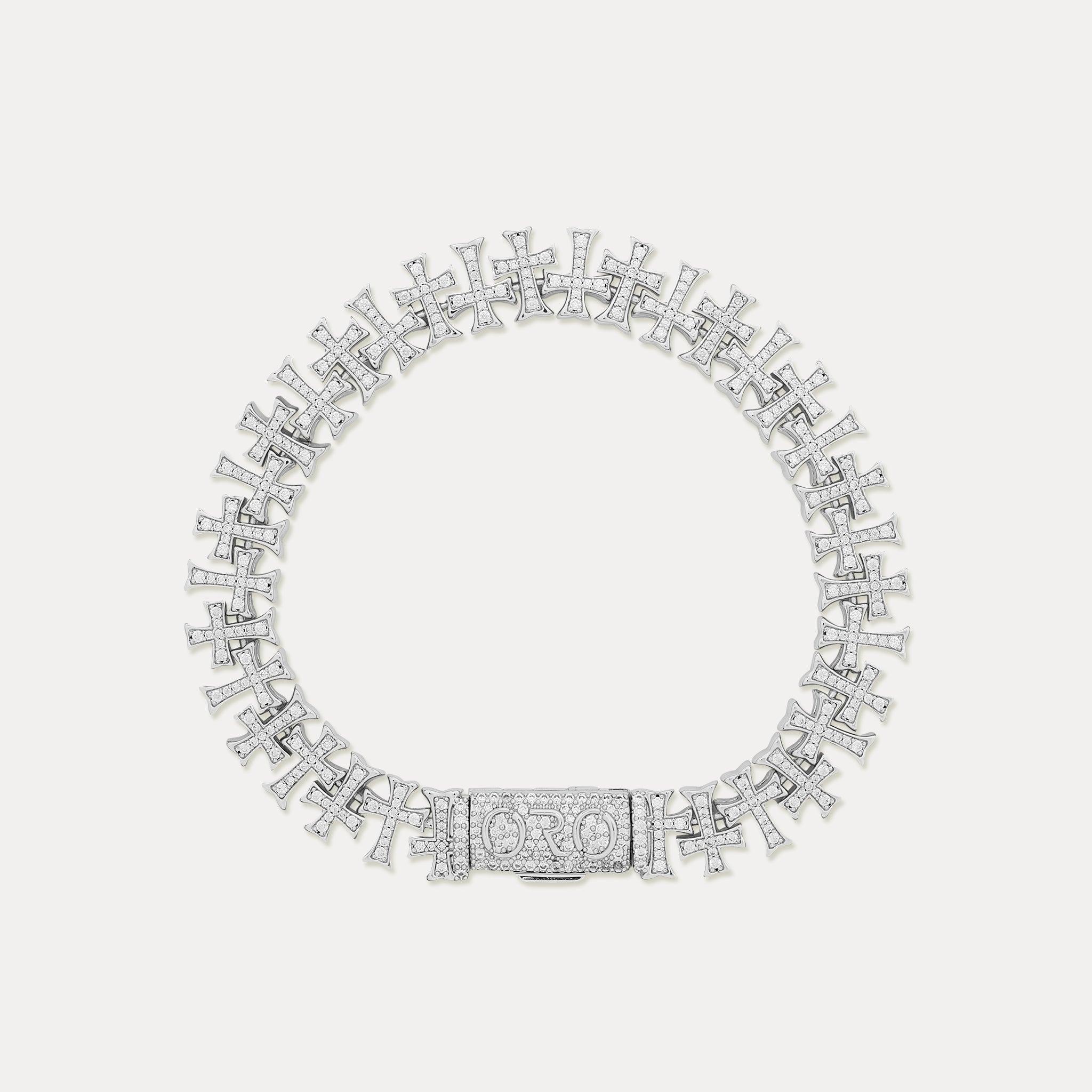 Cathedral Cross Bracelet - Silver