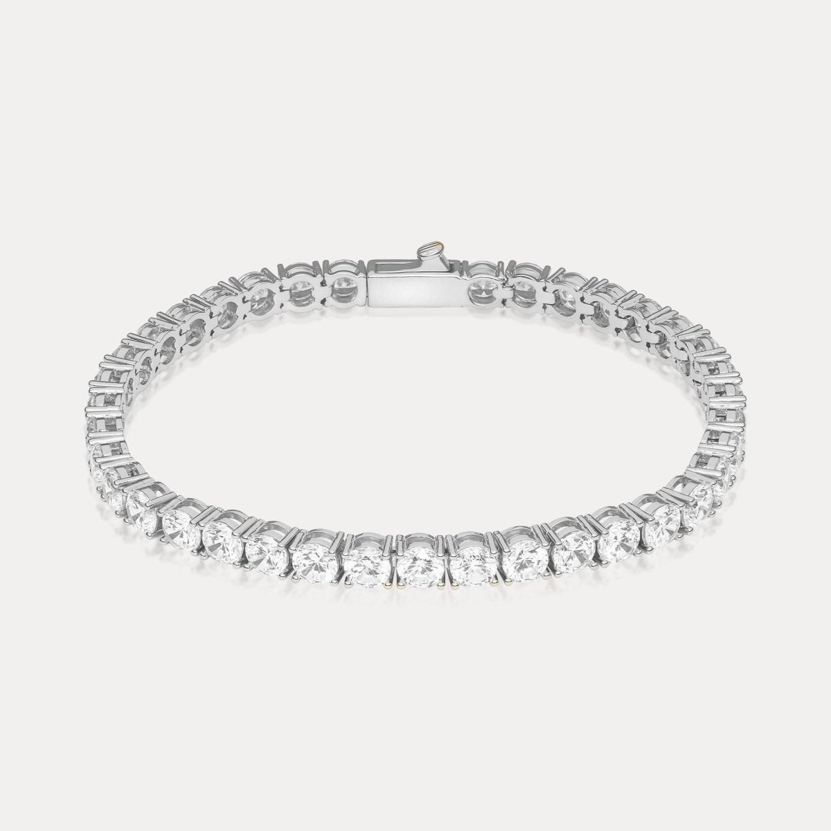 Amalfi Tennis Bracelet (5mm) - Silver - Hommes Oro