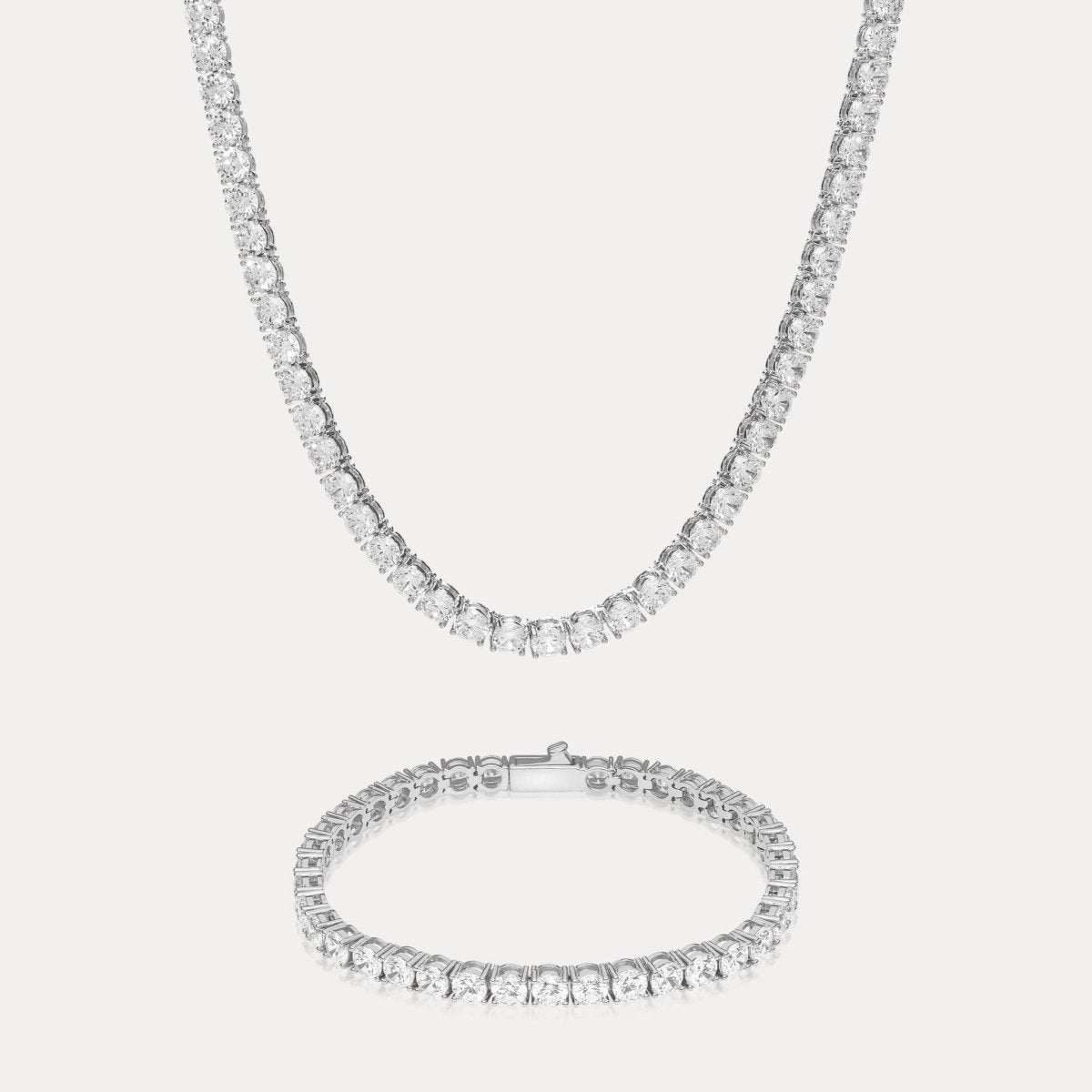 Amalfi Tennis Set (5mm) - Silver