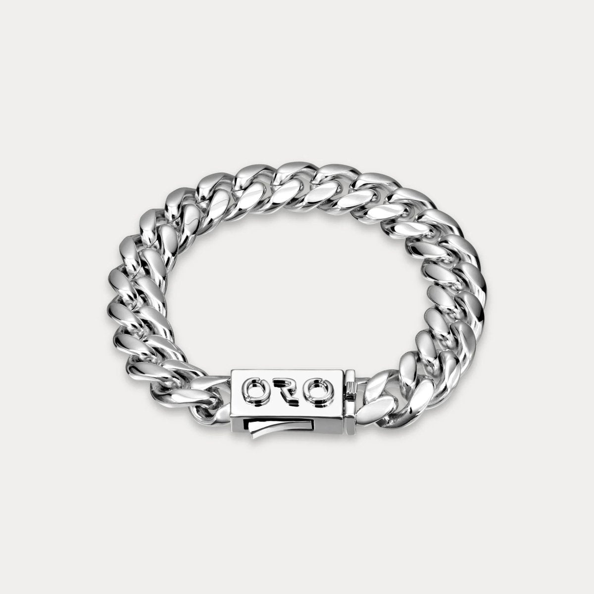 Cuban Link Bracelet (12mm) - Silver