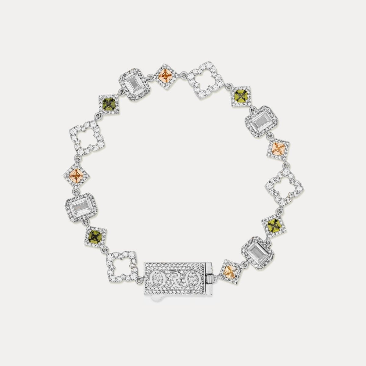 Midas Gemstone Bracelet - Silver