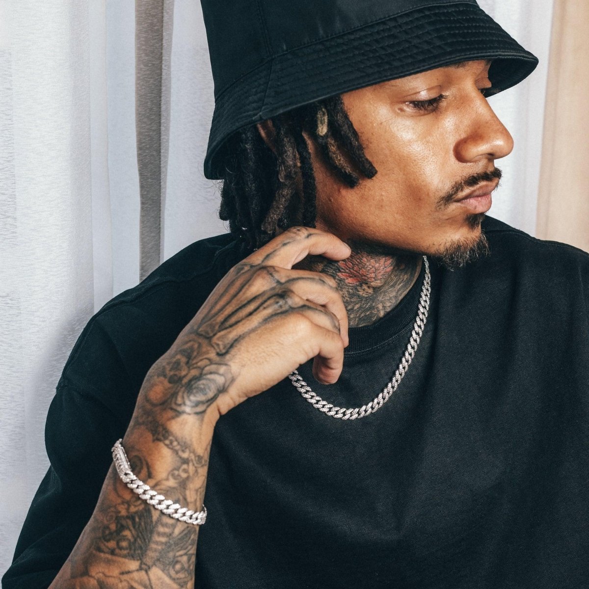 PavΓ© Cuban Set (8mm) - Silver