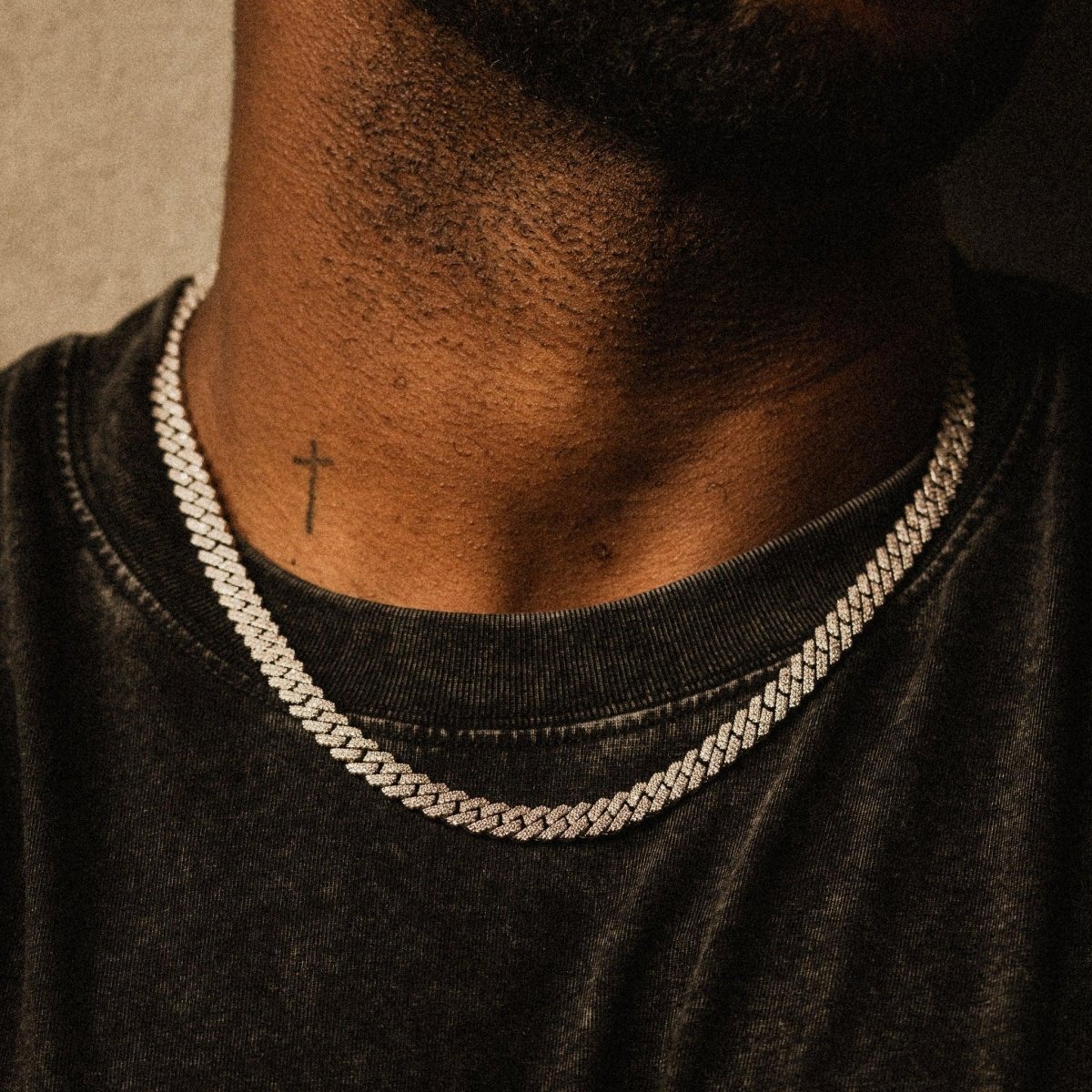 Prong Cuban Chain (8mm) - Silver