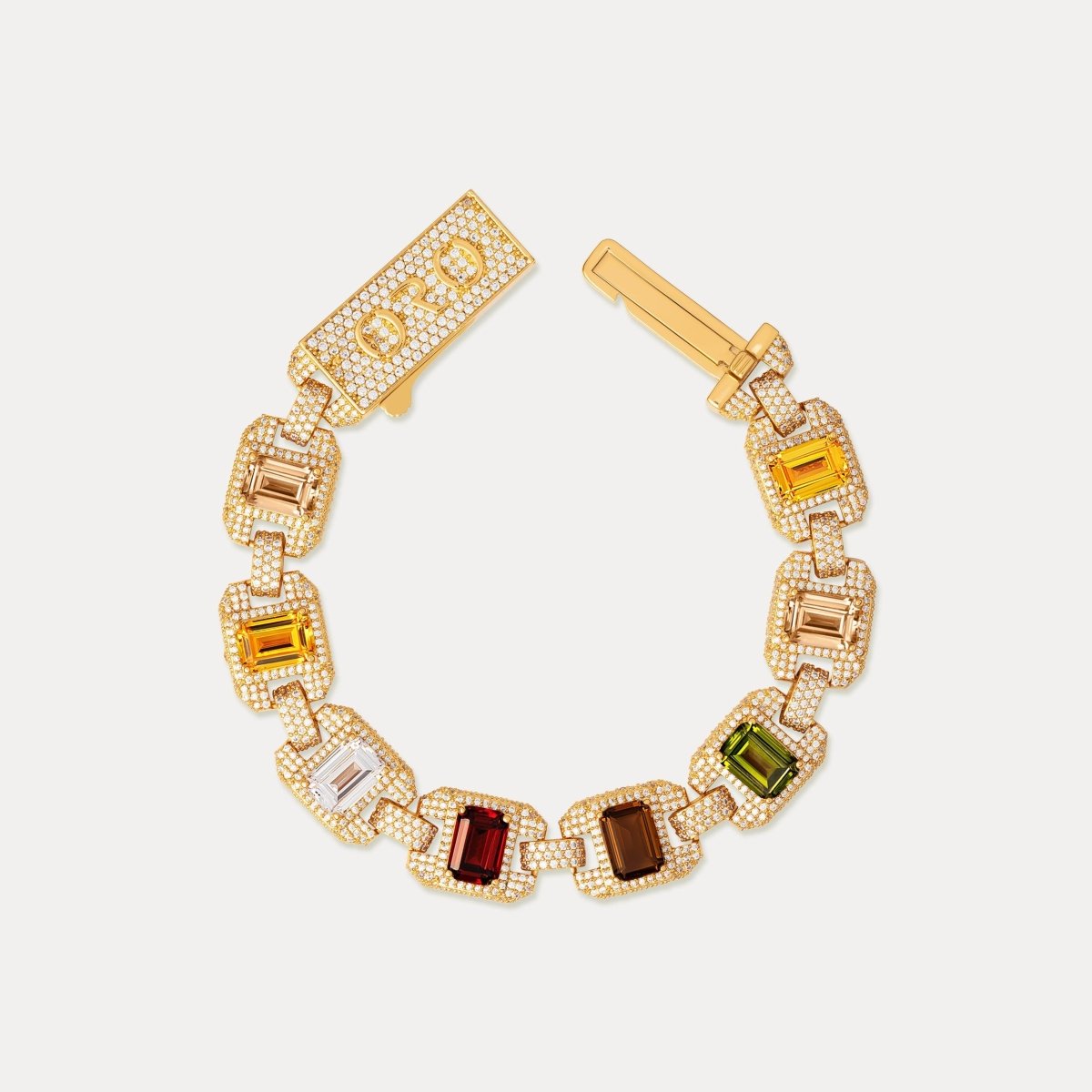 Riviera Gemstone Bracelet - Gold
