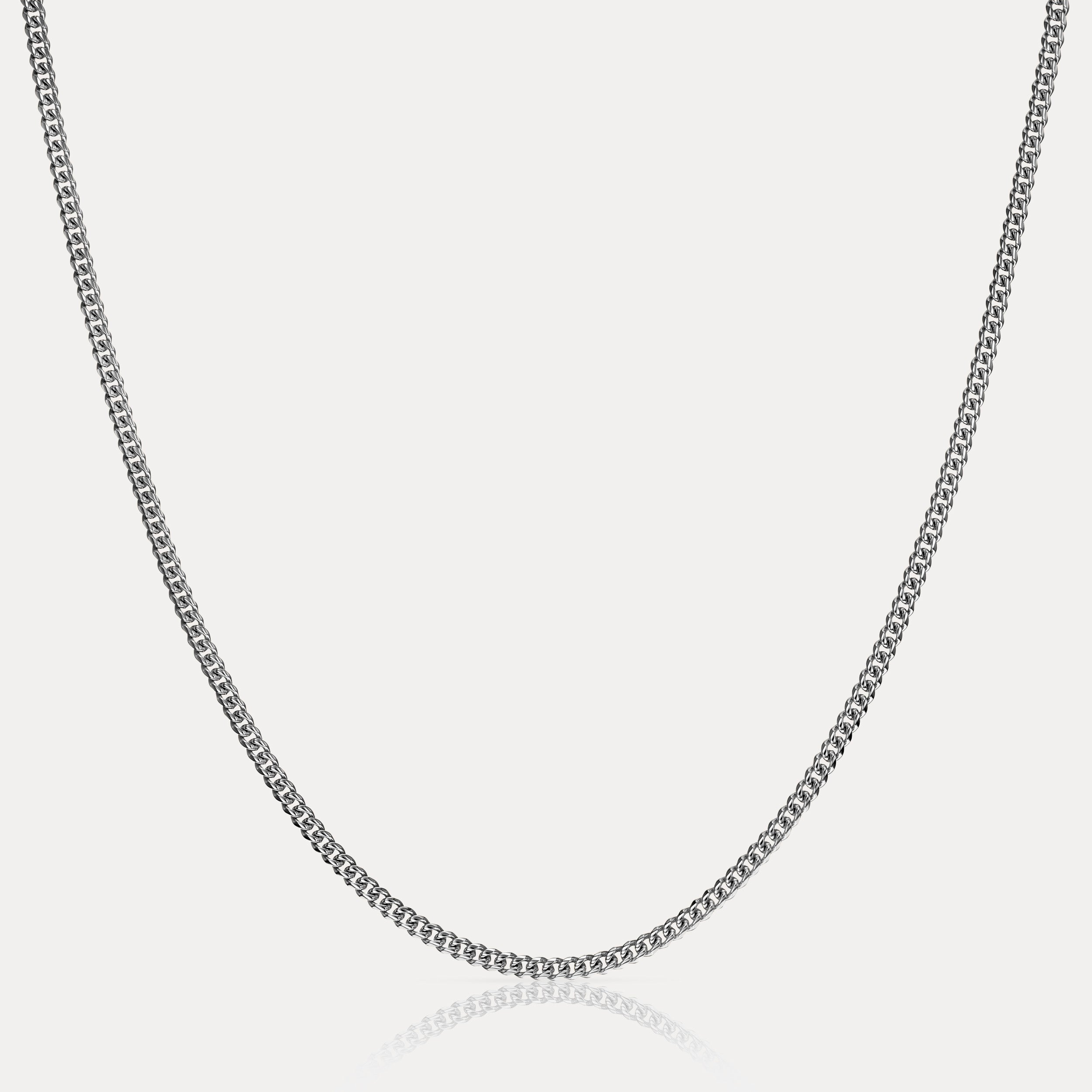 Cuban Link Chain (3mm) - Silver