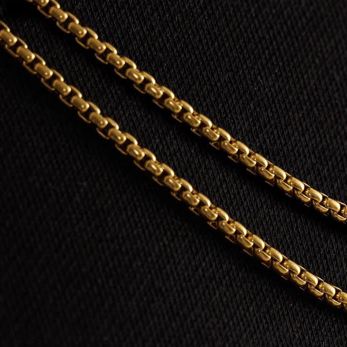 Venetian Box Chain Stack (3mm) - Gold - Hommes Oro