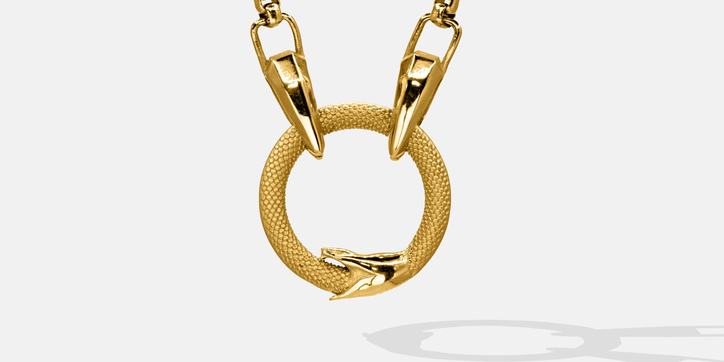 A Hommes Oro Exclusive: The Ouroboros Pendant Necklace - Hommes Oro