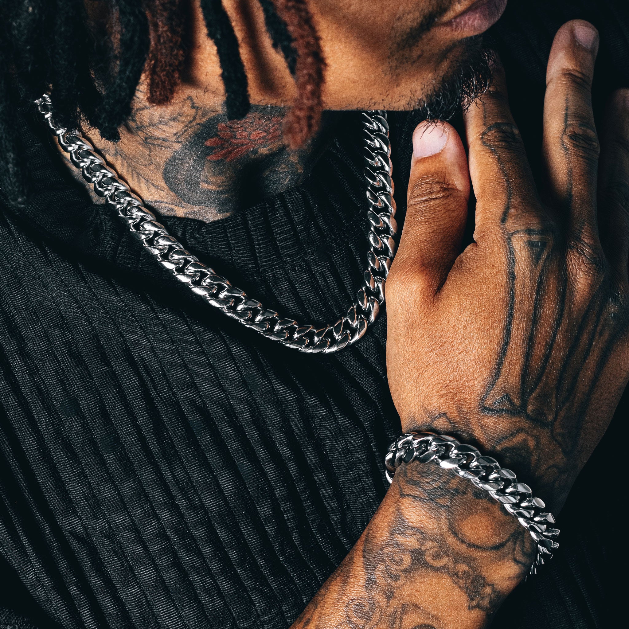 Cuban Link Chain (12mm) - Silver
