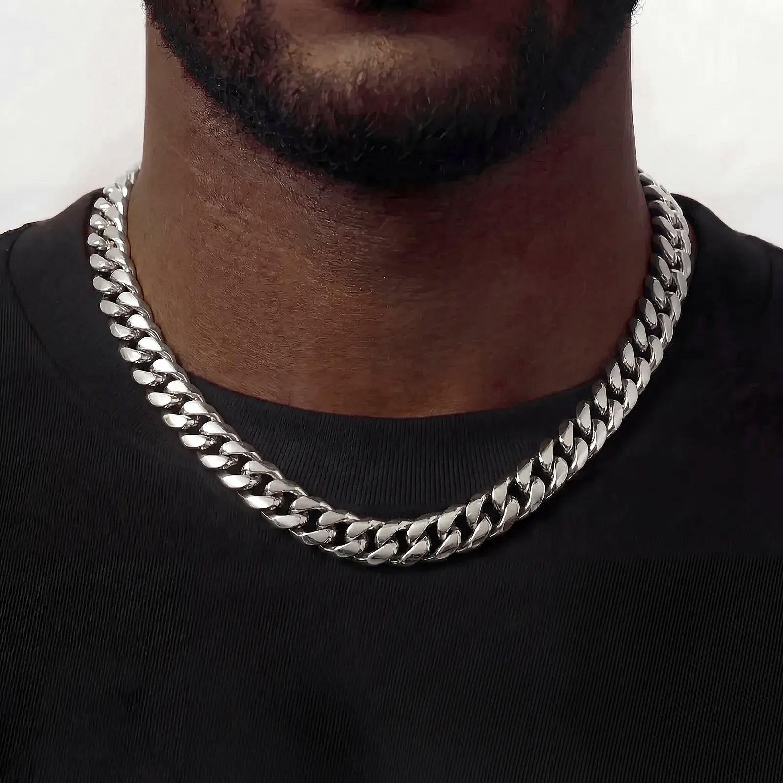 Cuban Link Chain (12mm) - Silver