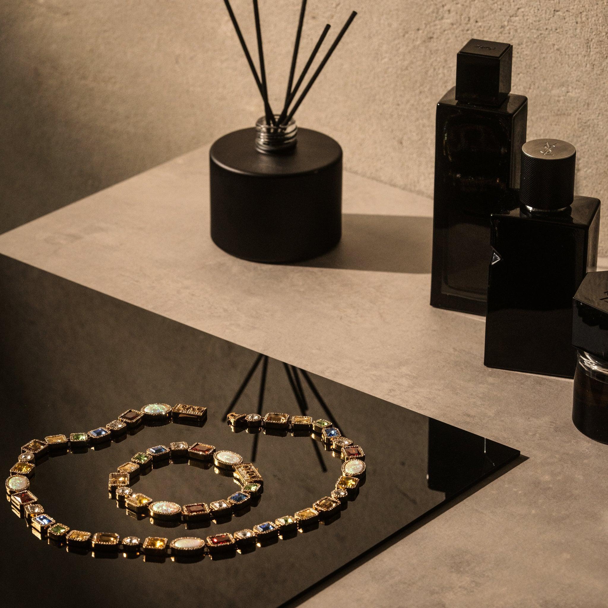 Motley Gemstone Bracelet - Gold