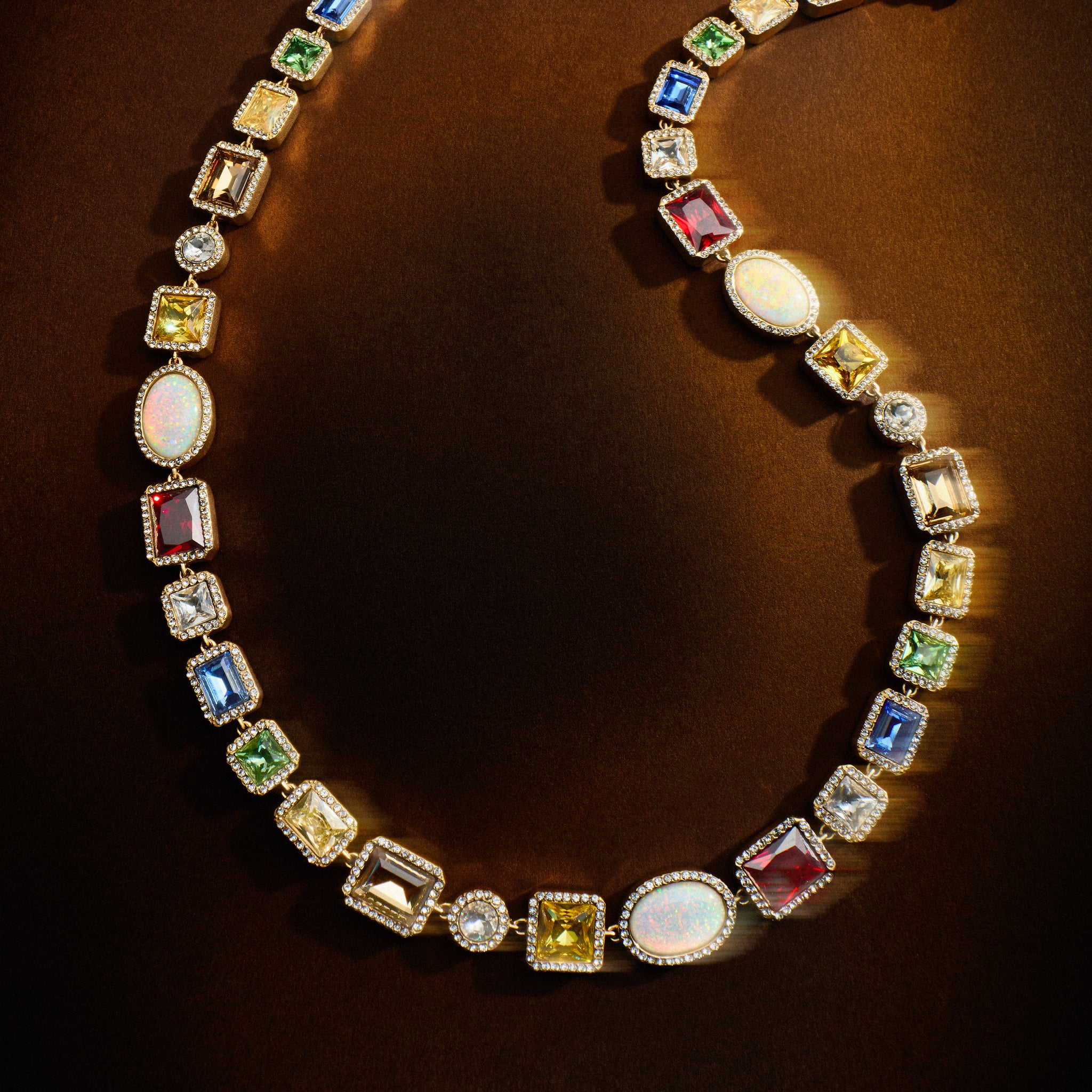 Motley Gemstone Bracelet - Gold