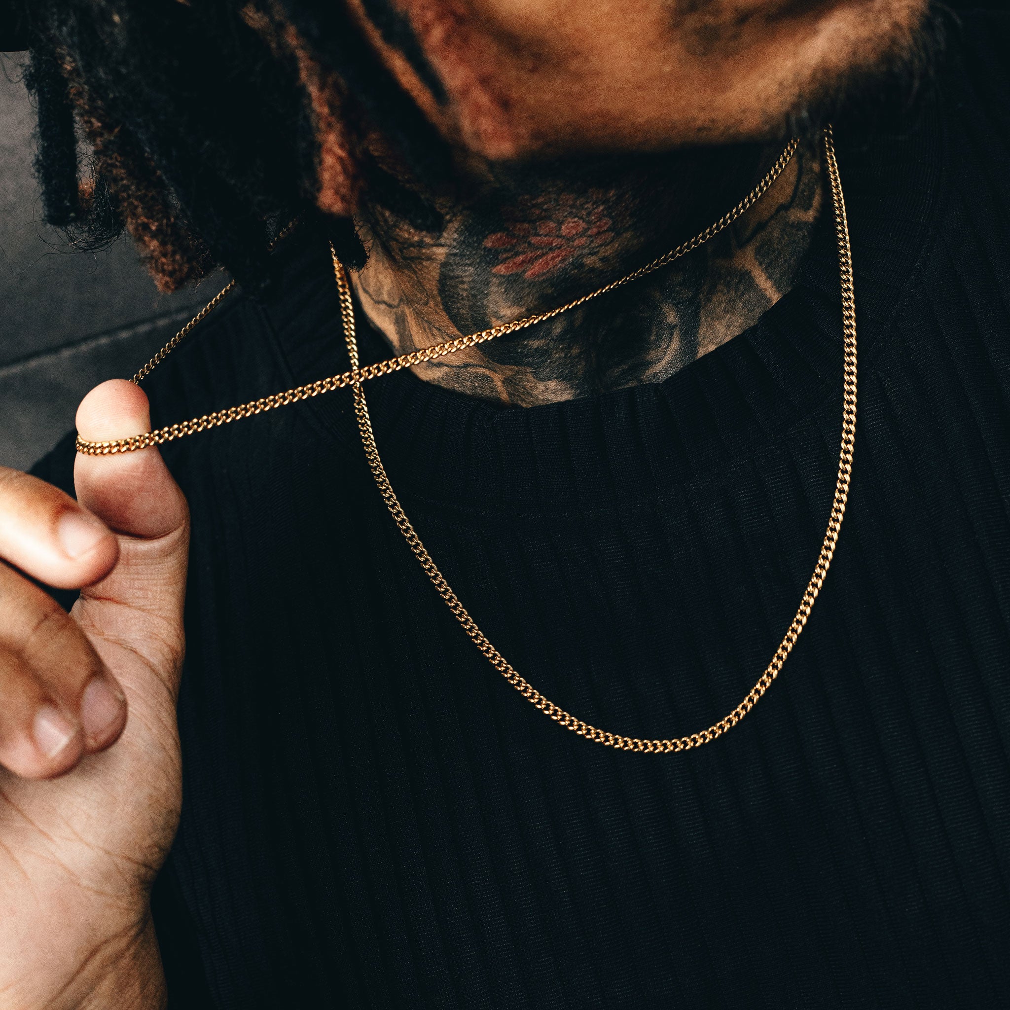 Cuban Link Chain (3mm) - Gold