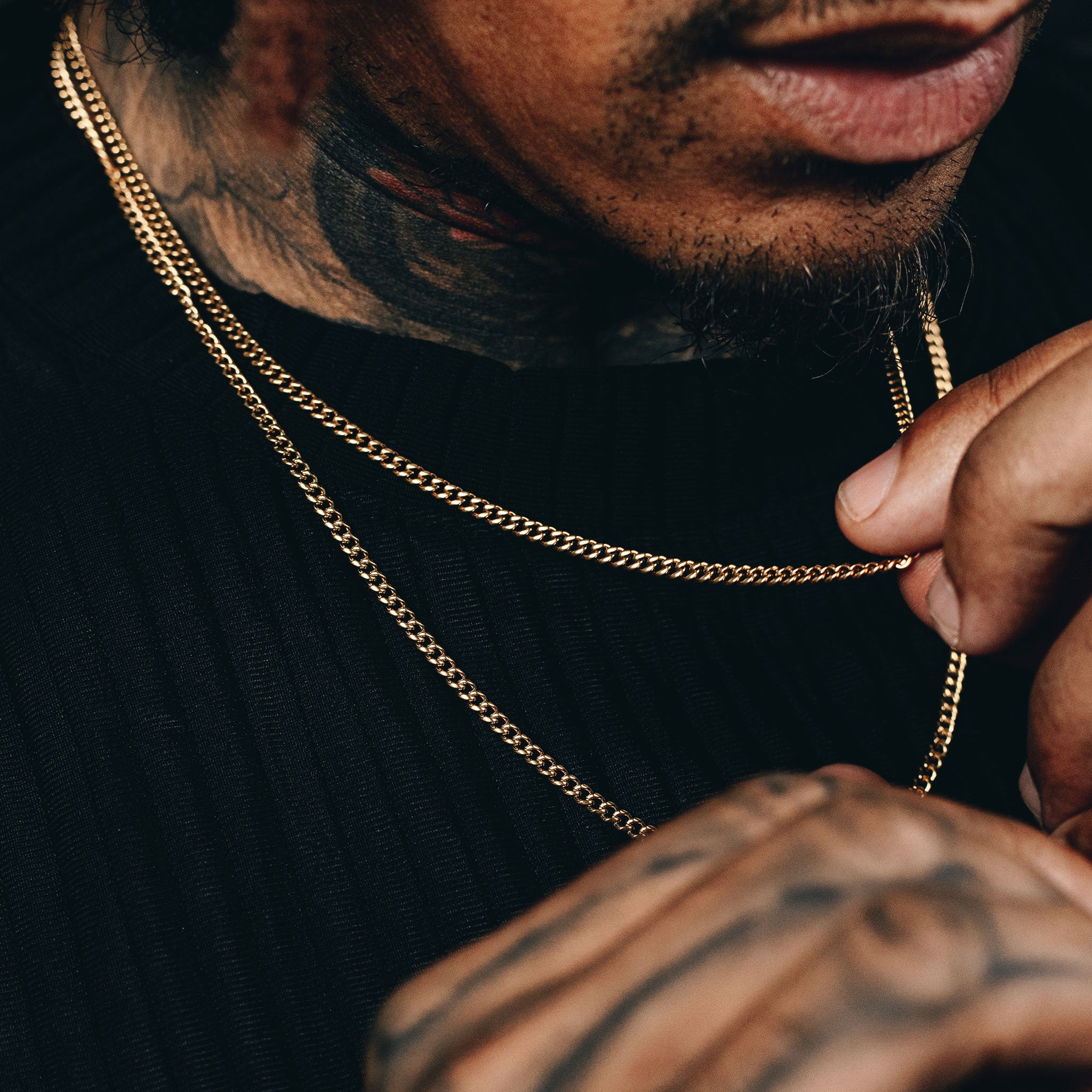 Cuban Link Chain (3mm) - Gold