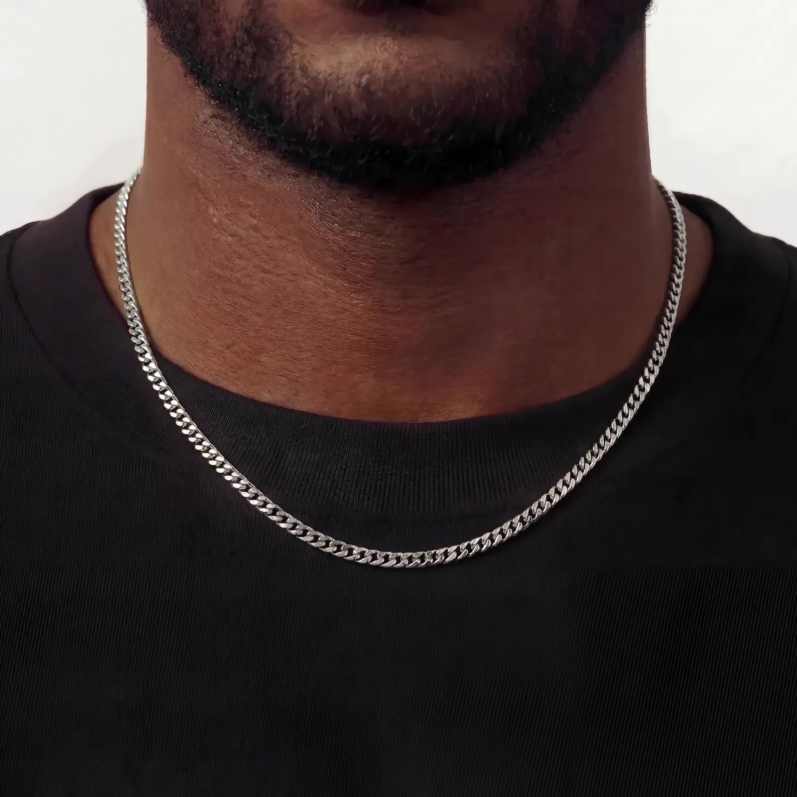 Cuban Link Chain (3mm) - Silver