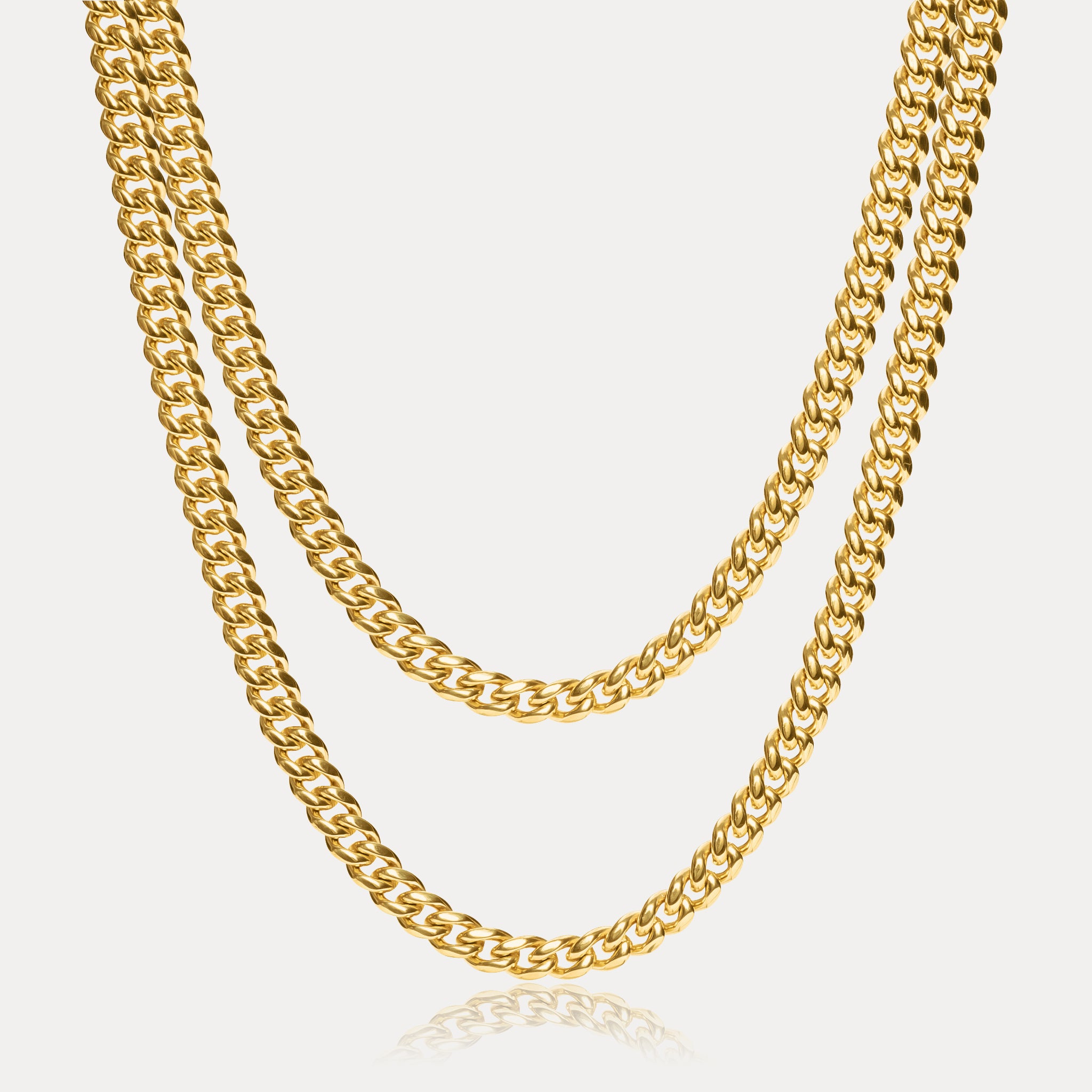 Cuban Chain Stack (5mm) - Gold