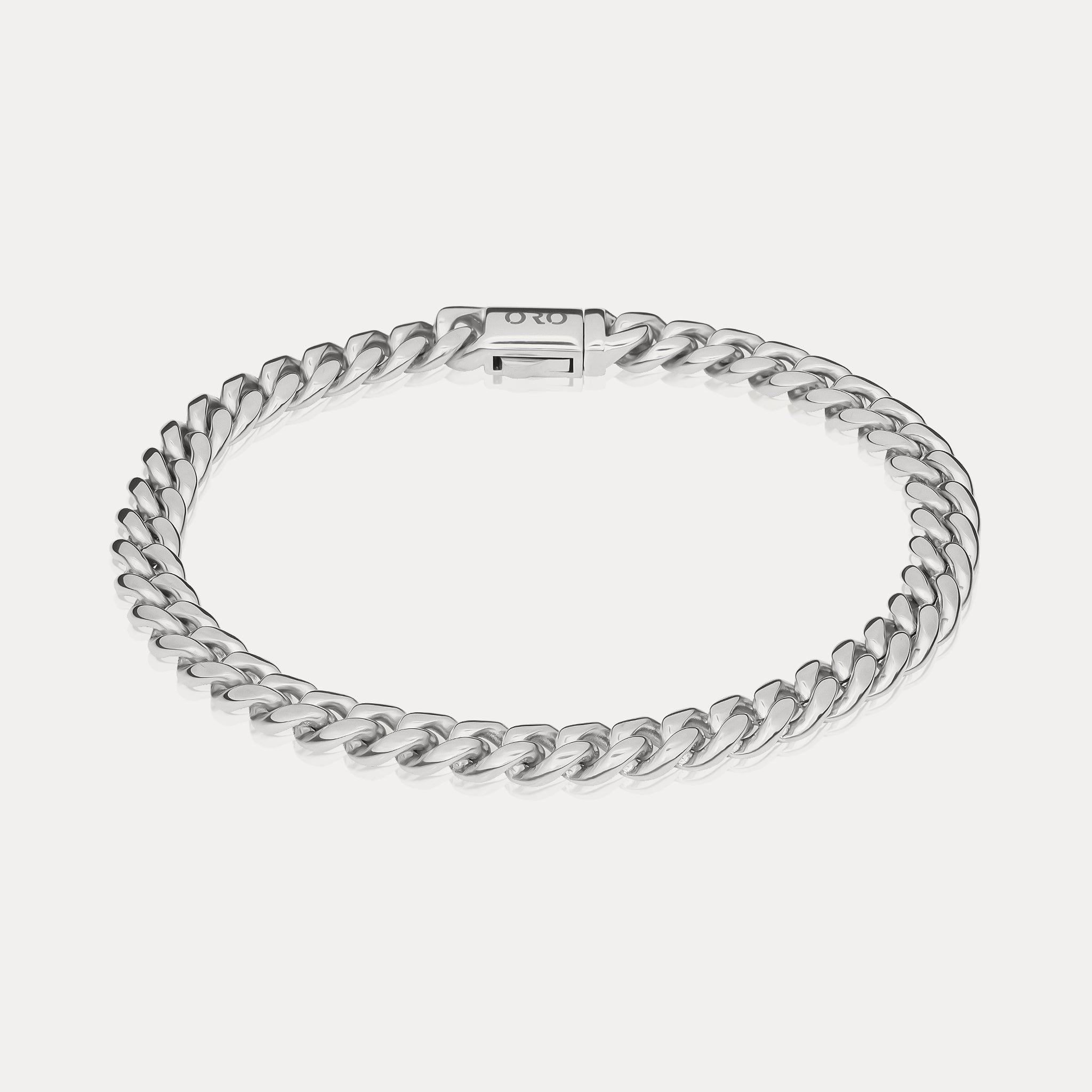 Cuban Link Bracelet (6mm) - Silver