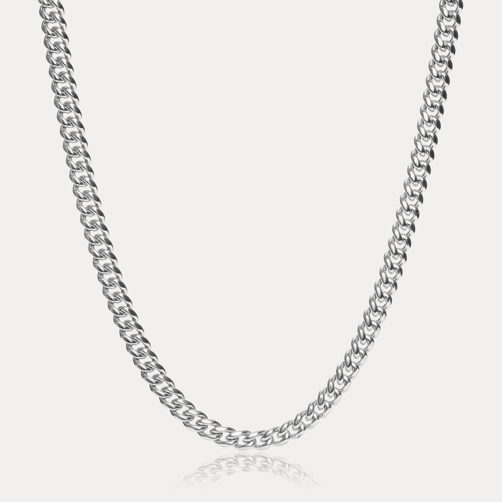 Cuban Link Chain (6mm) - Silver