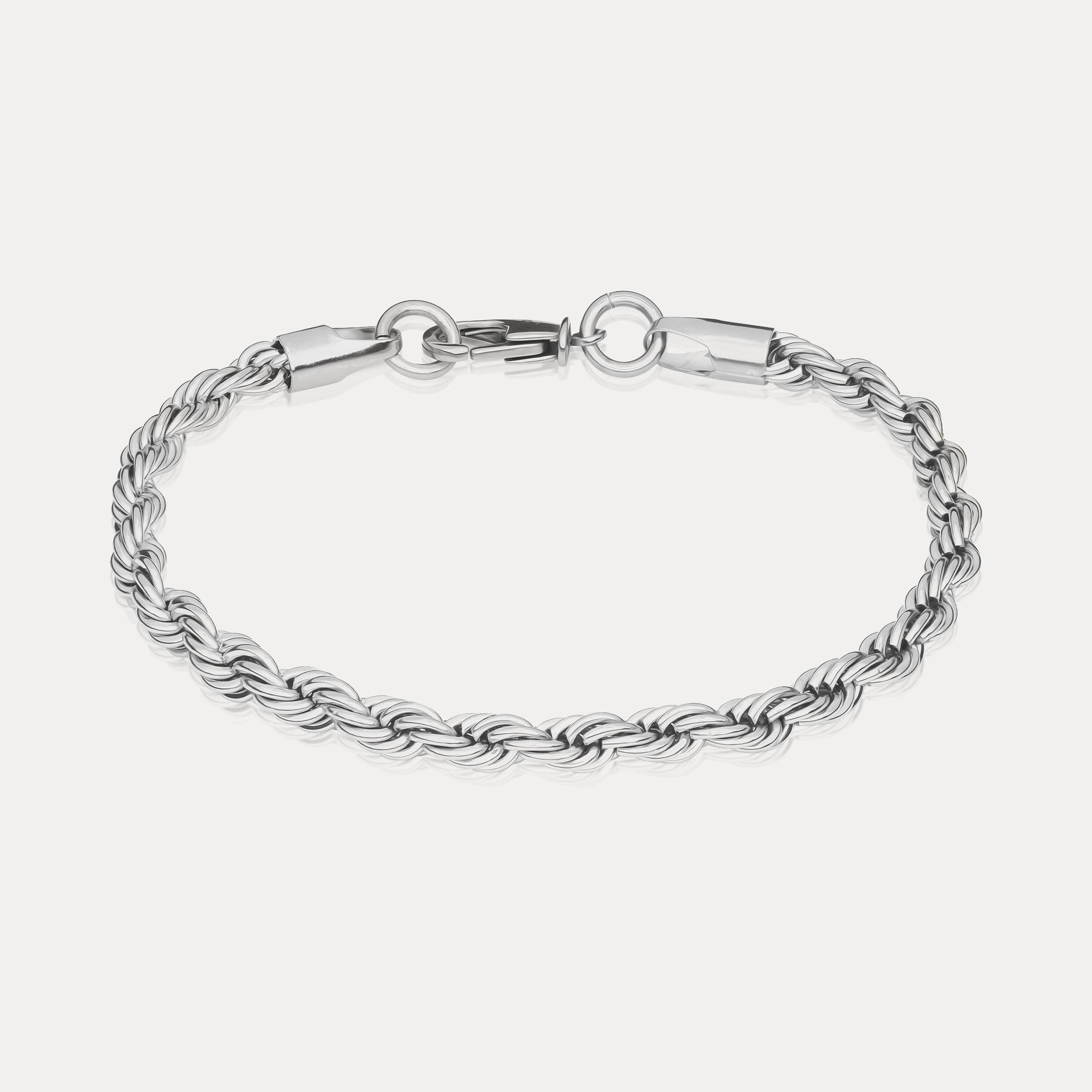 Rope Bracelet (5mm) - Silver