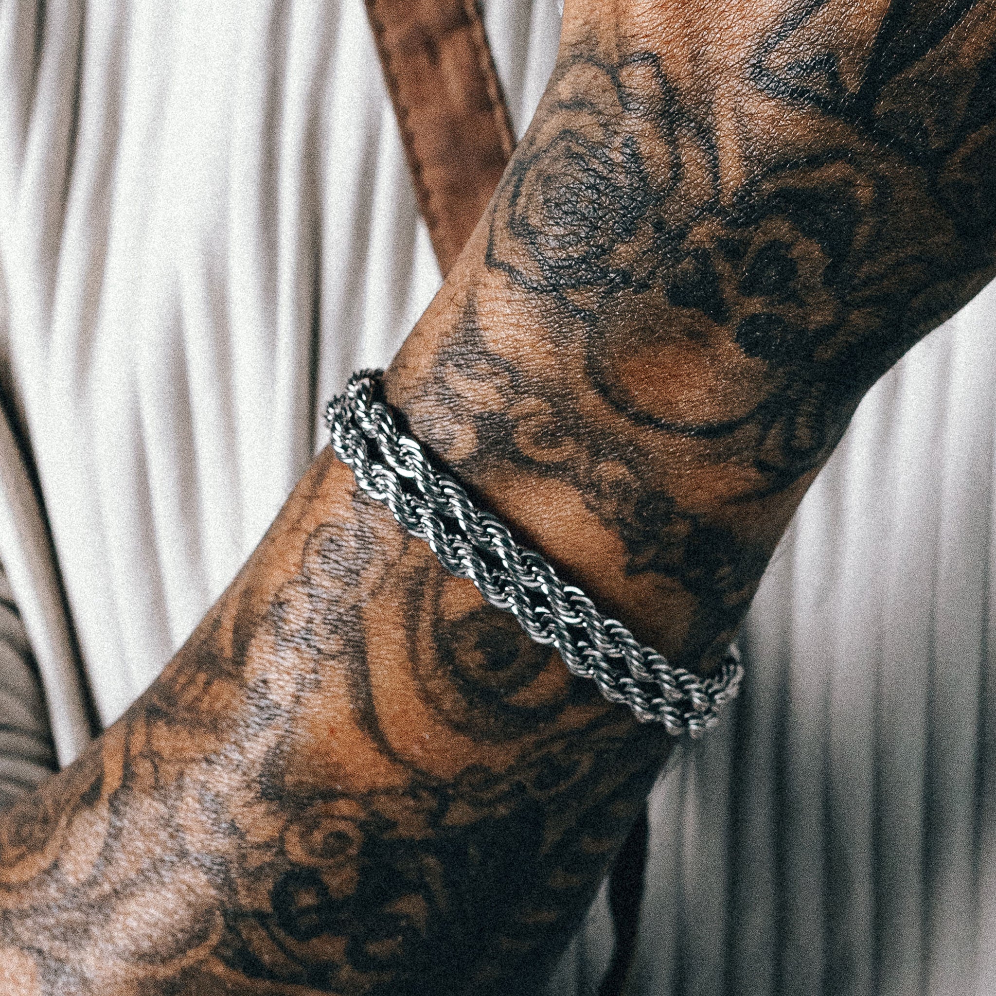 Rope Bracelet (5mm) - Silver
