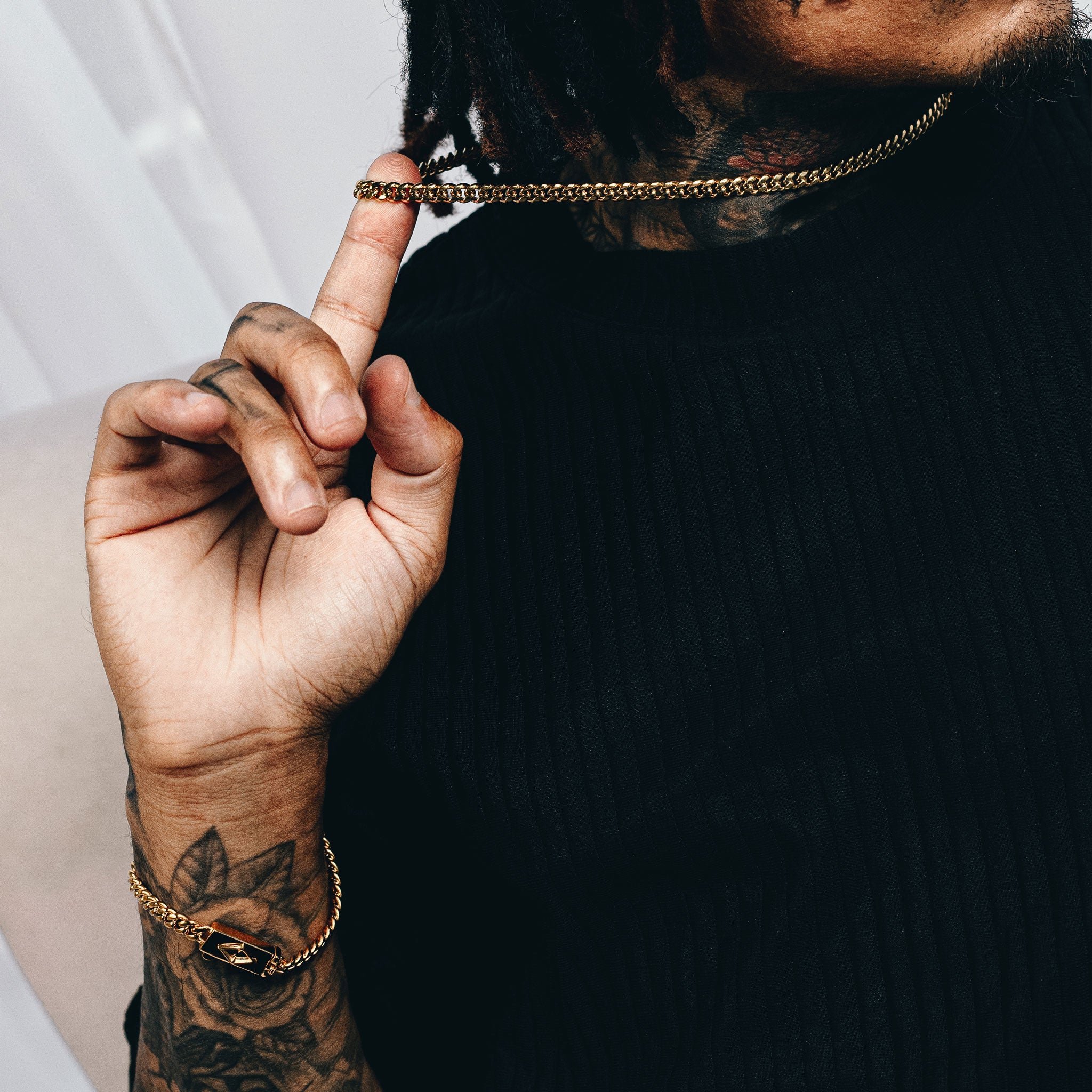 Cuban Link Set (6mm) - Gold