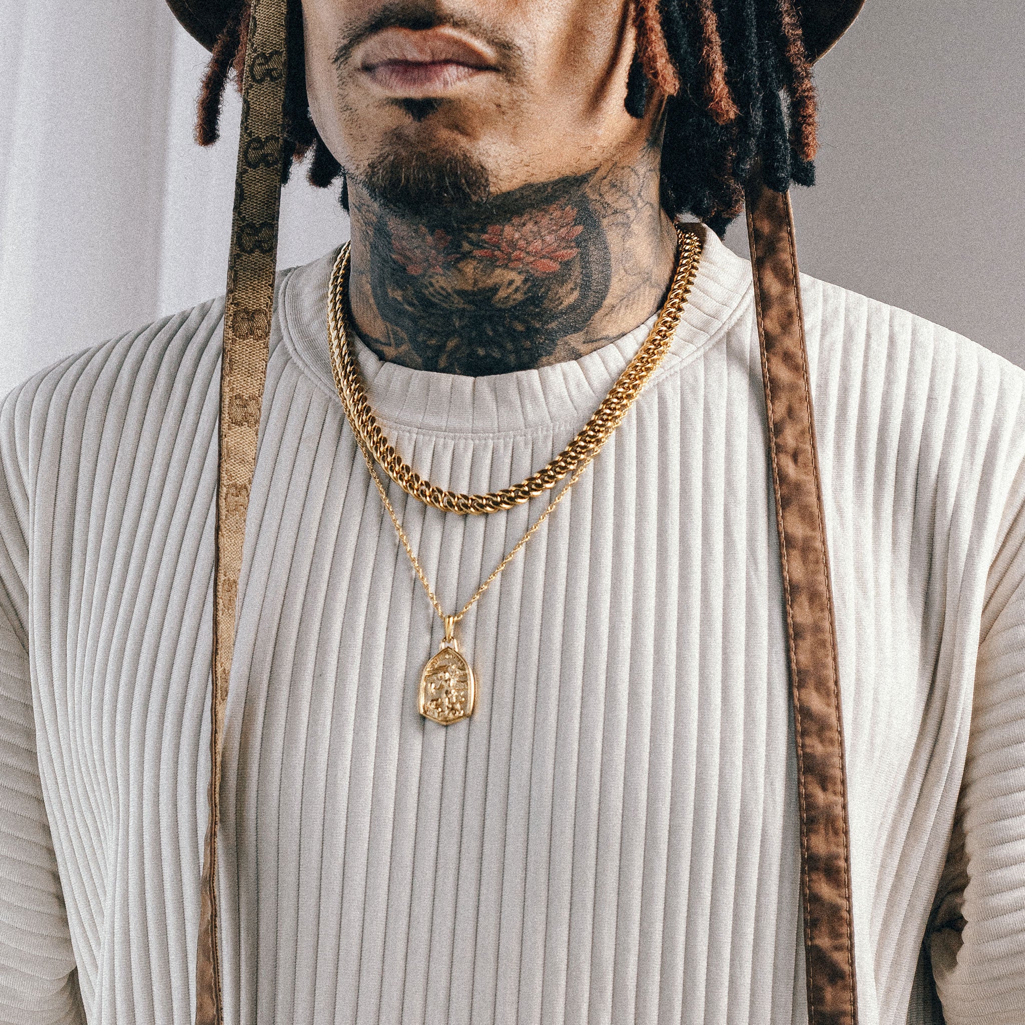 Cuban Link Set (8mm) - Gold