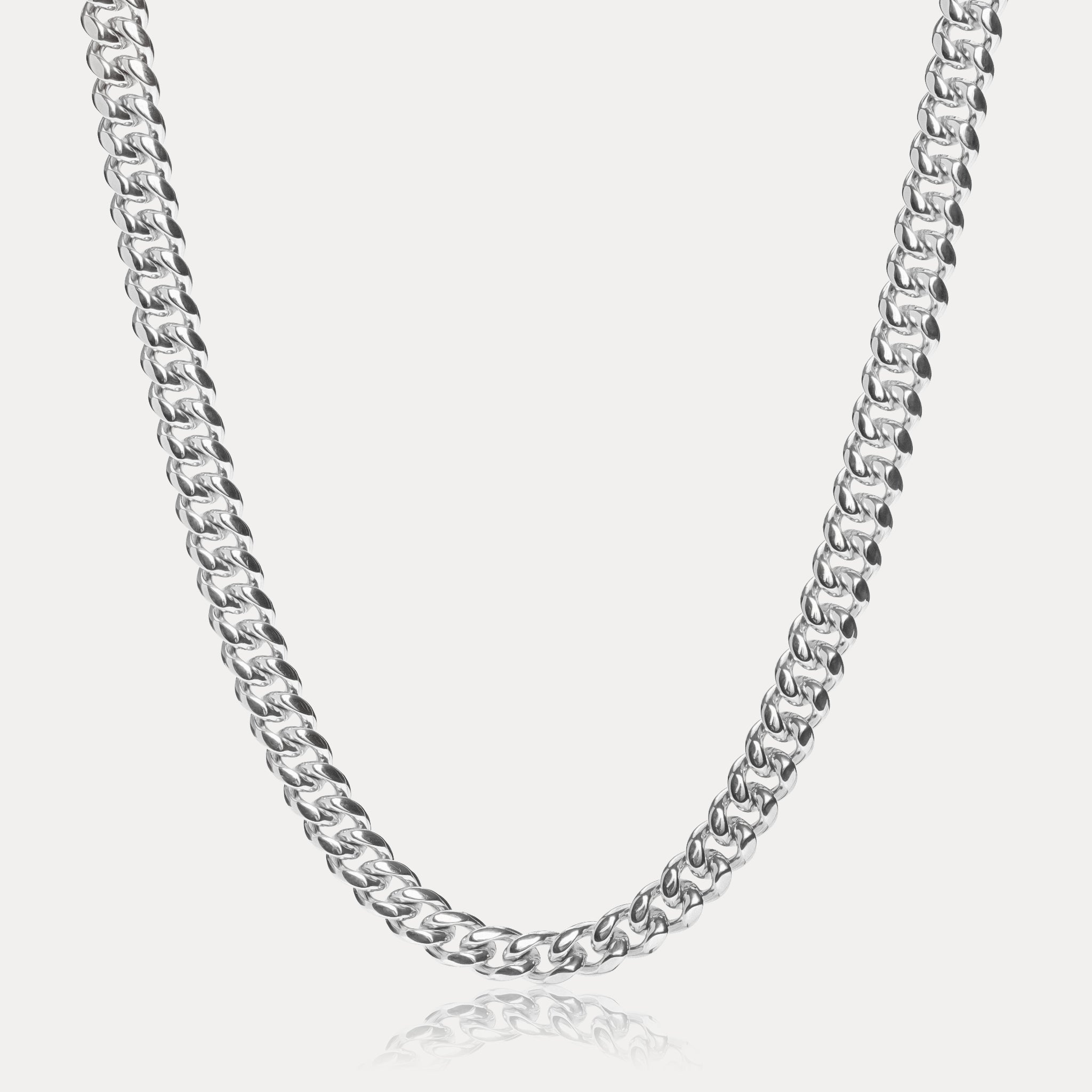 Cuban Link Chain (8mm) - Silver