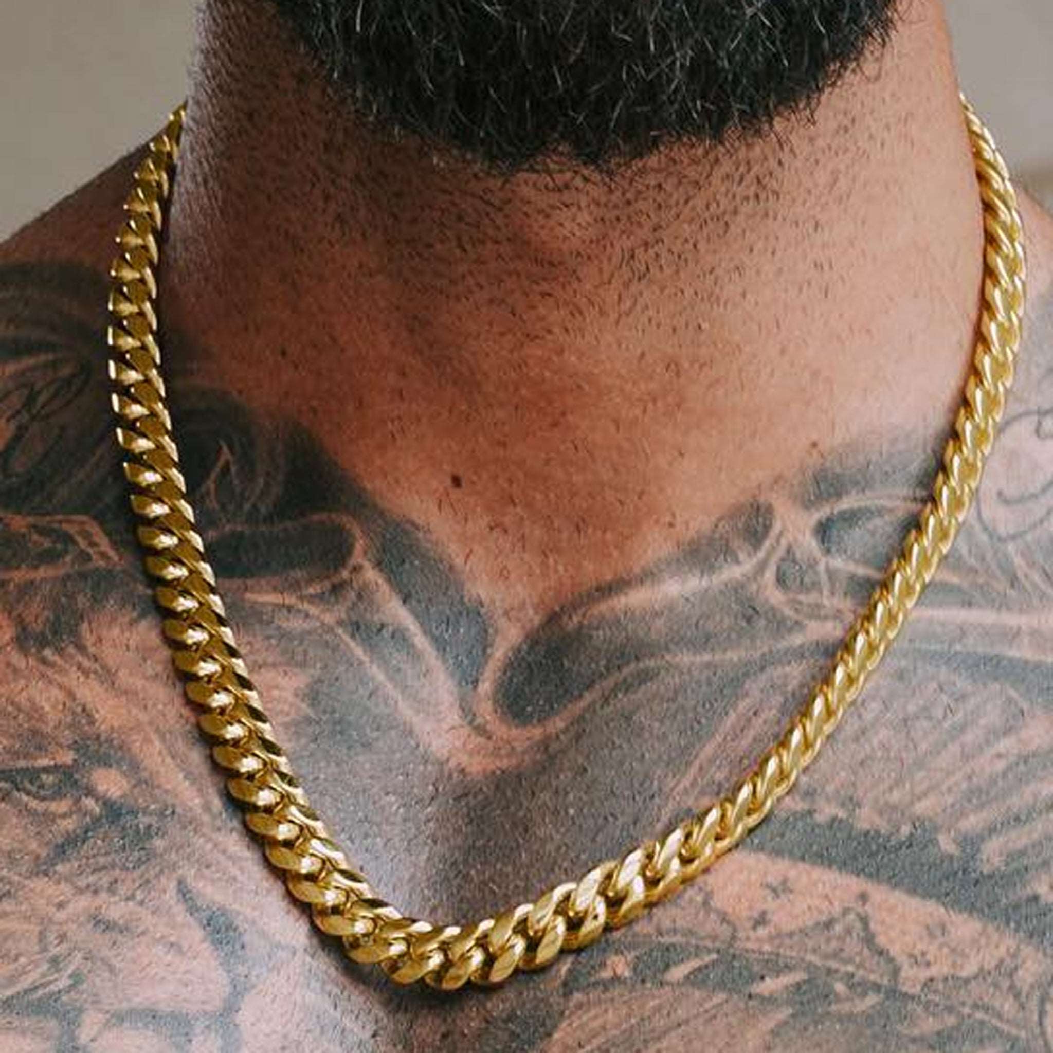 12mm Gold Cuban Link Chain