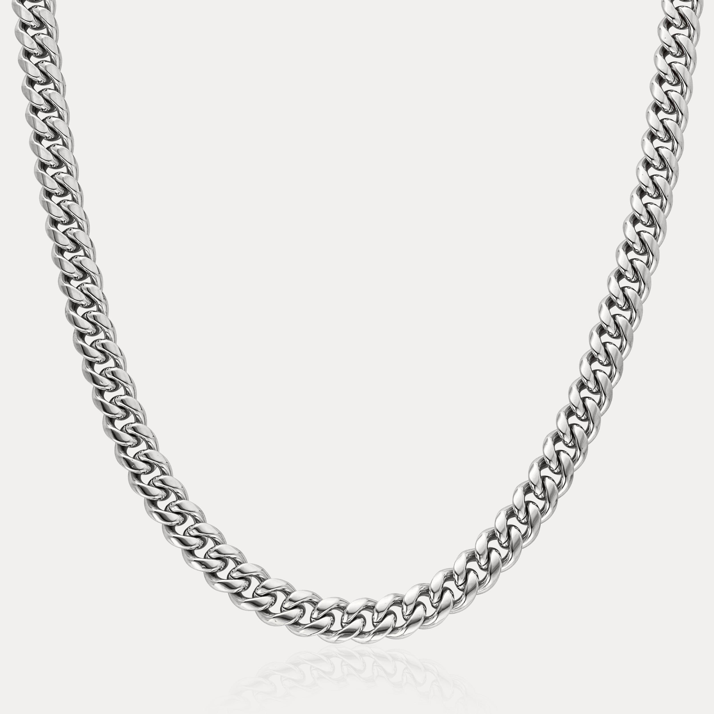 Cuban Link Chain (8mm) - Silver