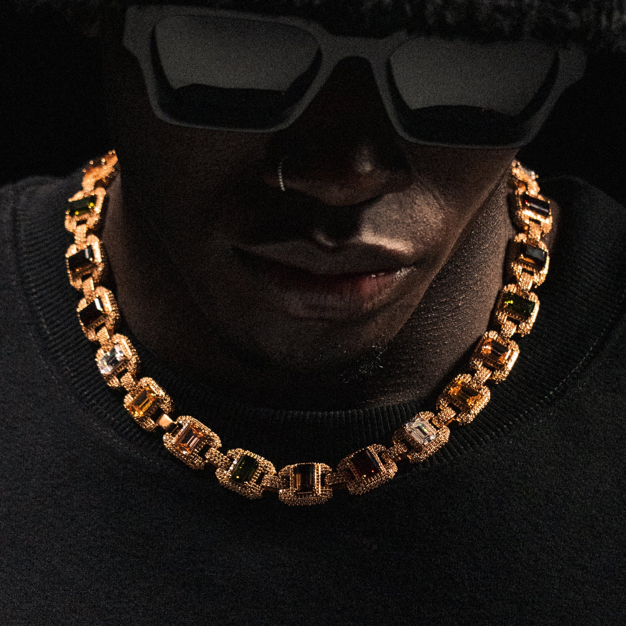 Riviera Gemstone Chain - Gold