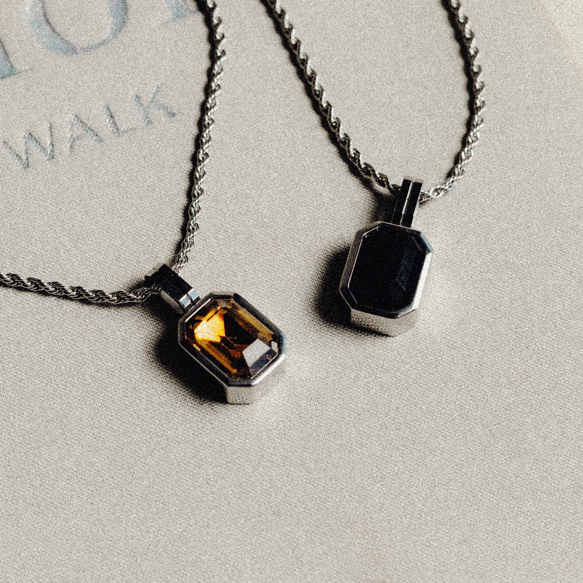 Cognac Vitesse Gemstone Pendant - Silver