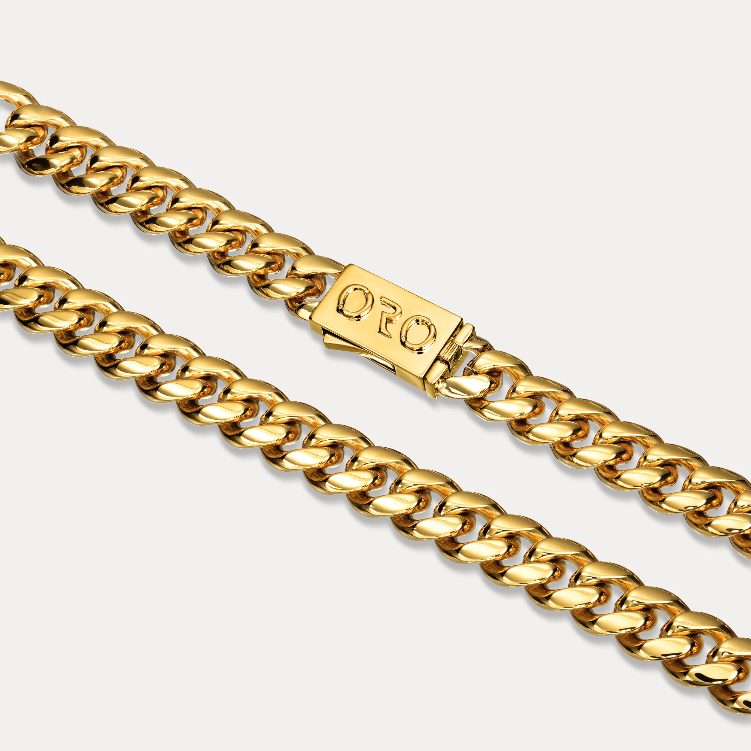 Cuban Link Chain Stack (12mm) - Gold