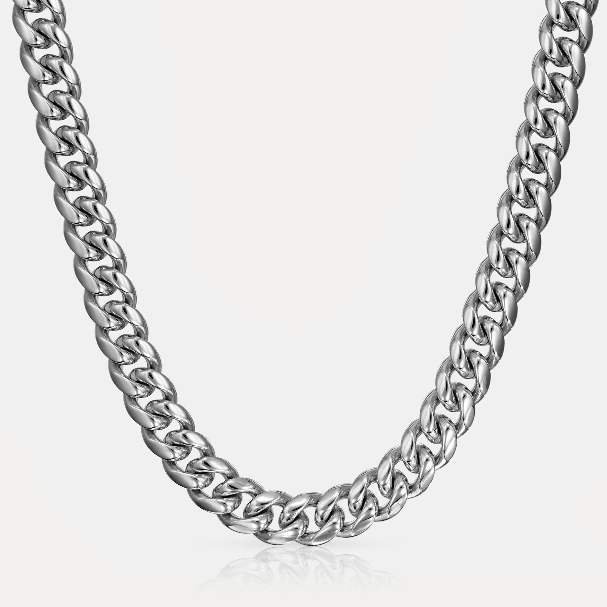 Cuban Link Chain (12mm) - Silver